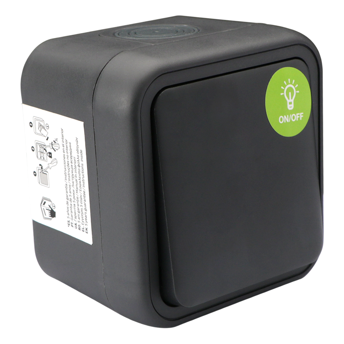 Interrupteur va-et-vient, LEXMAN Trail, anthracite - 6