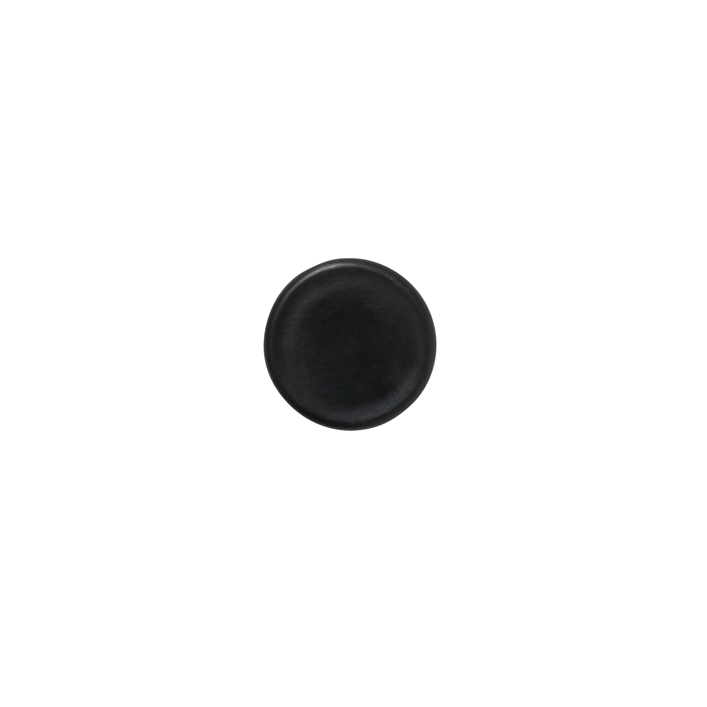 Lot de 4 embouts de meuble rond pvc noir, Diam.24 mm H.17.6 mm - 9
