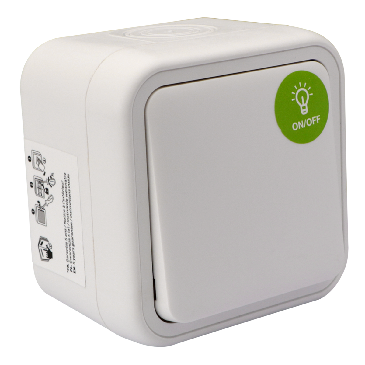 Interrupteur va-et-vient, LEXMAN Trail, blanc - 7