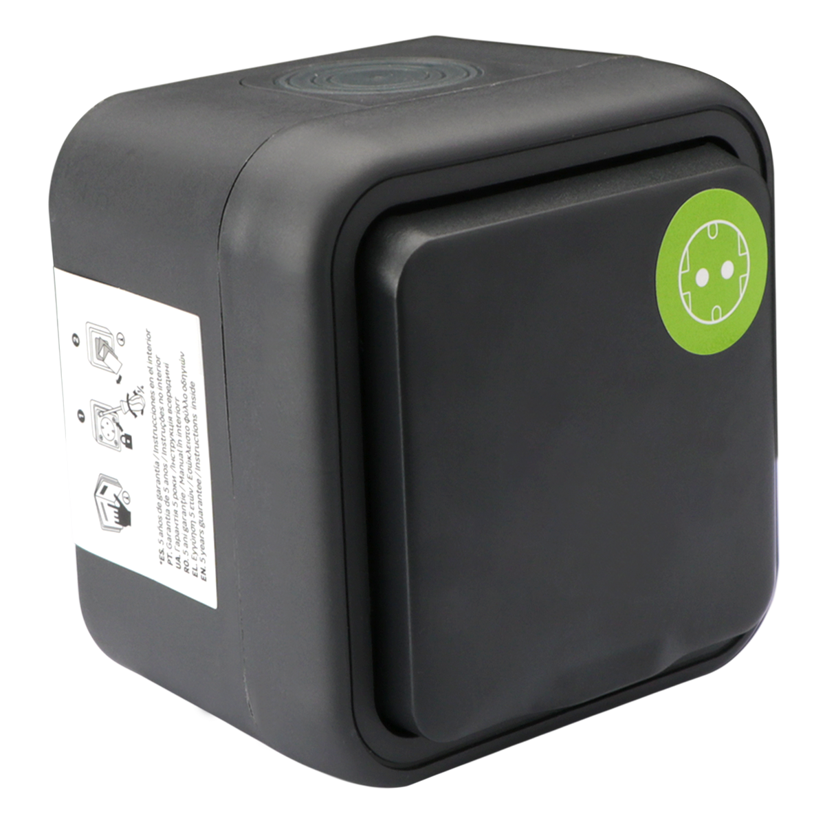 Enchufe schuko LEXMAN Trail IP55 color antracita - 6