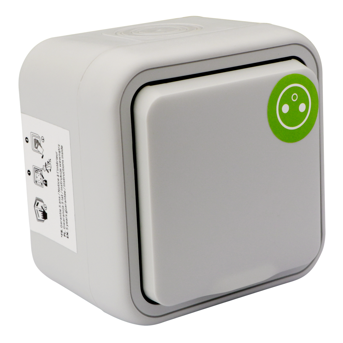 Prise avec terre étanche complet Trail, LEXMAN gris - 7