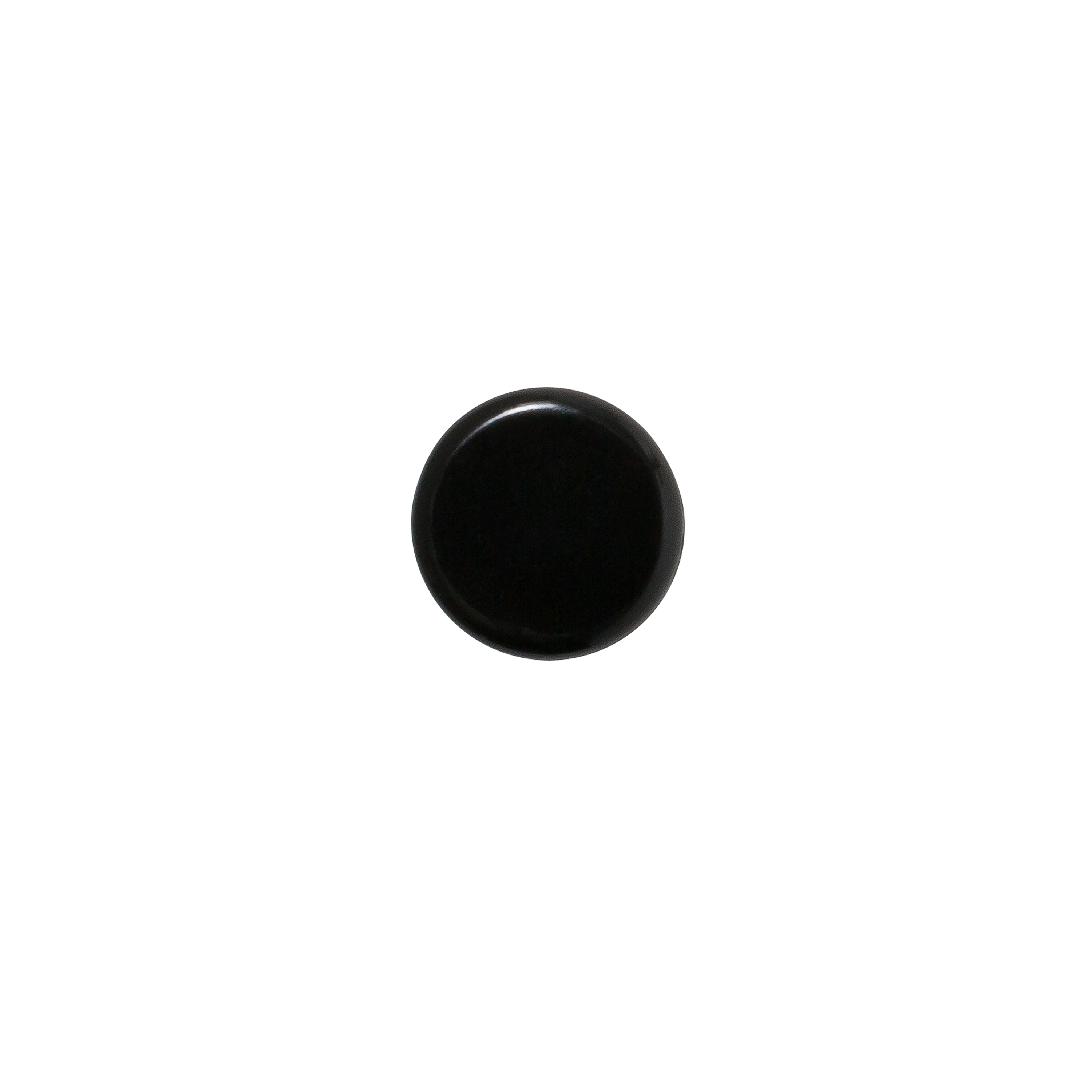 Lot de 4 embouts de meuble rond pvc noir, Diam.14 mm H.18 mm - 5