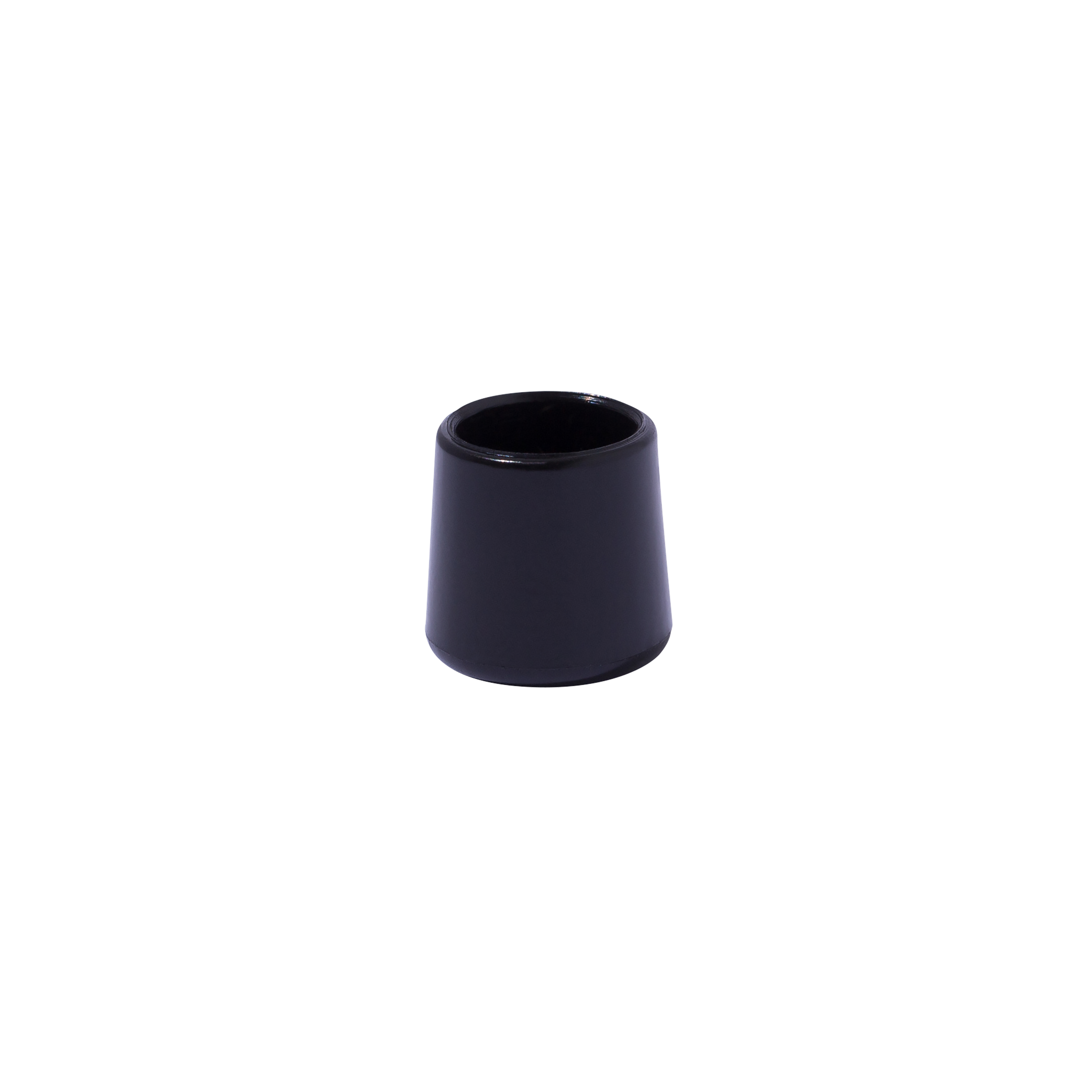 8 contera redondas STANDERS de pvc negro de ø 10 mm - 4