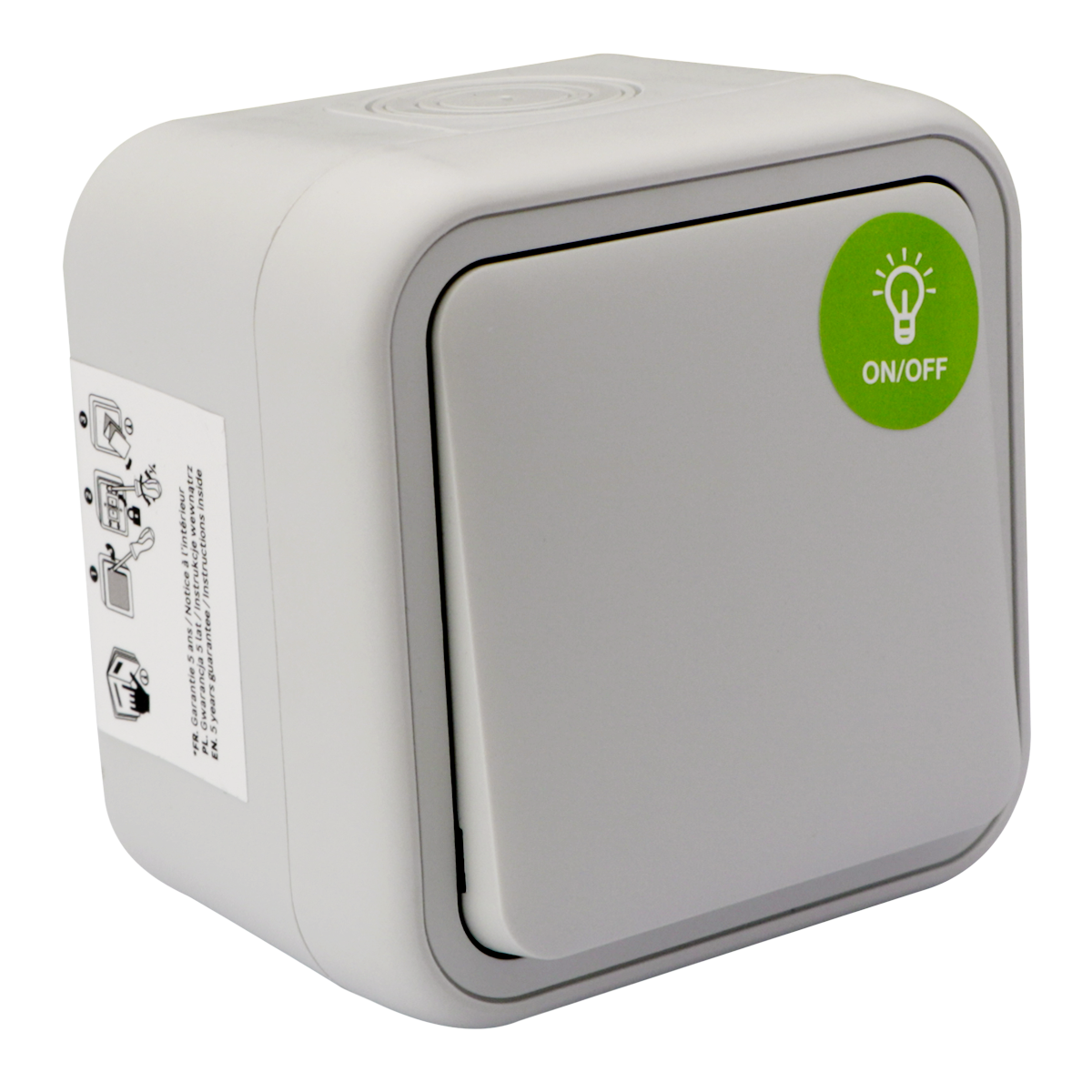 Interrupteur va-et-vient, LEXMAN Trail, gris - 7