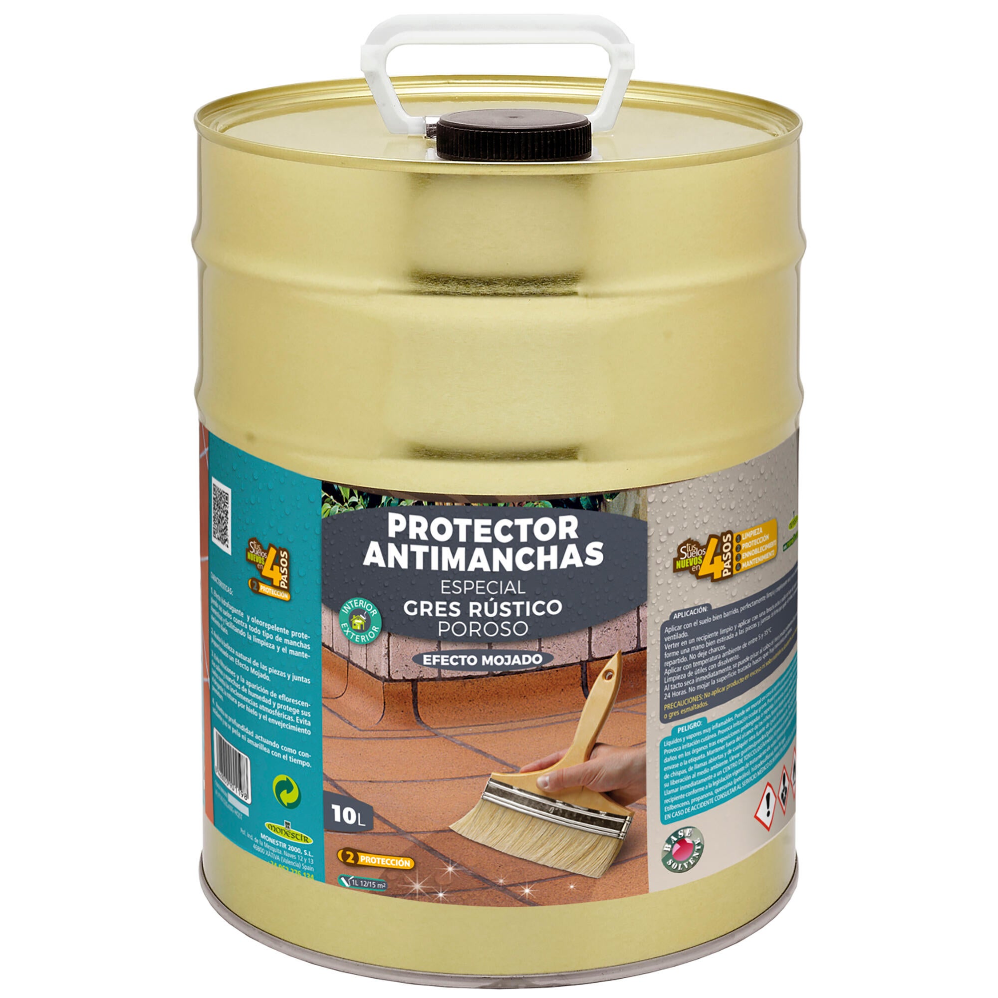Protector antimanchas efecto mojado grés poroso monestir 10l