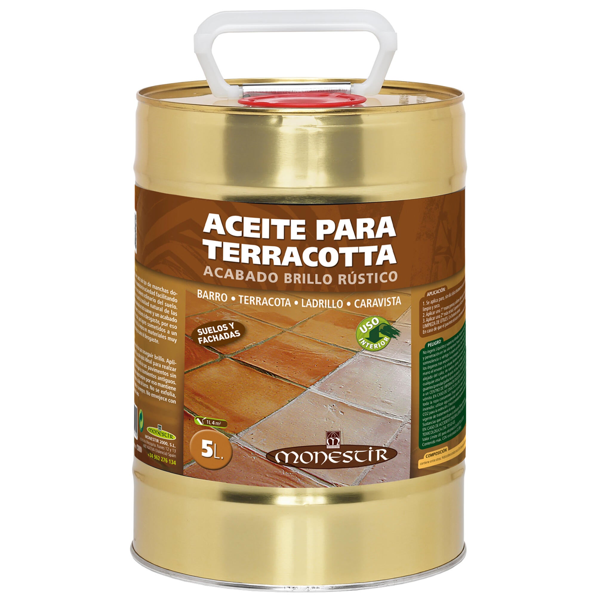 Aceite terracota brillo rústico monestir 5l