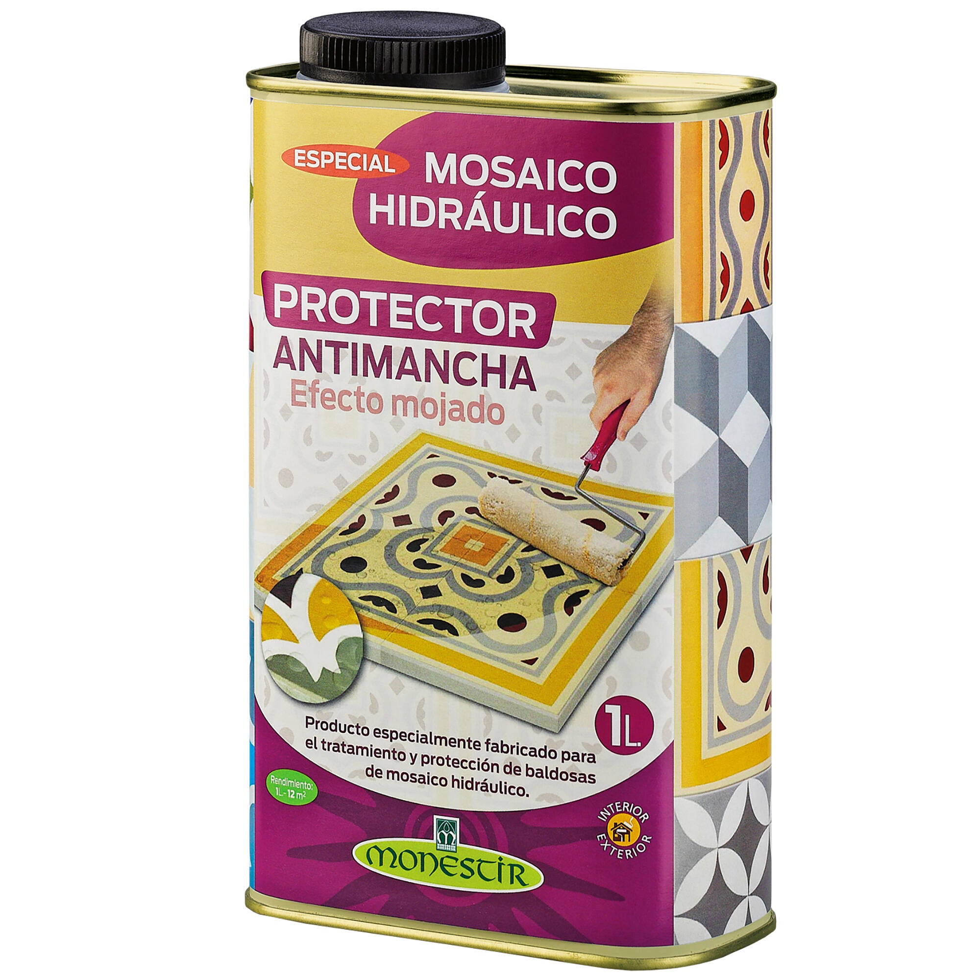 Protector antimanchas efecto mojado mosaíco hidráulico monestir 1l