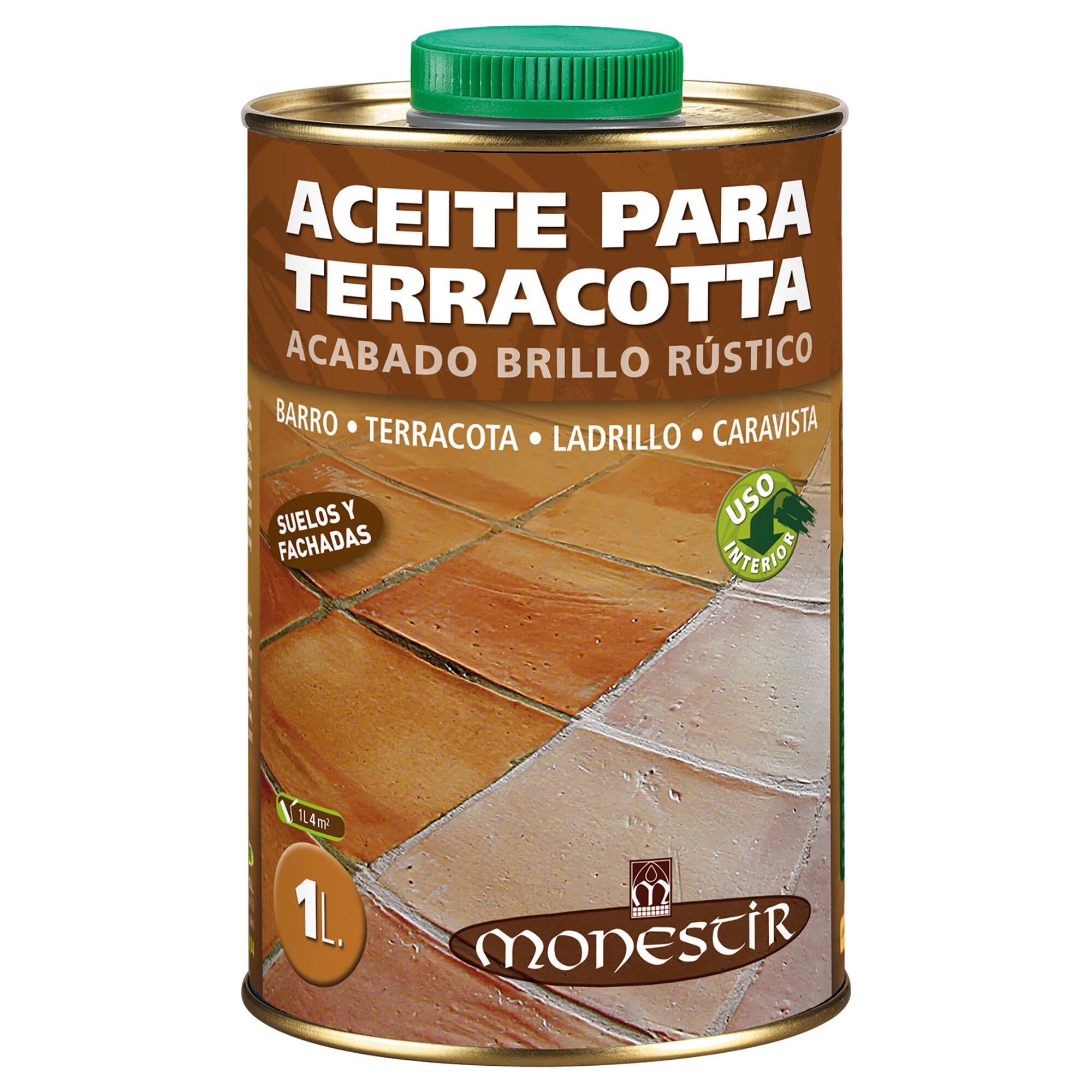 Aceite terracota brillo rústico monestir 1l