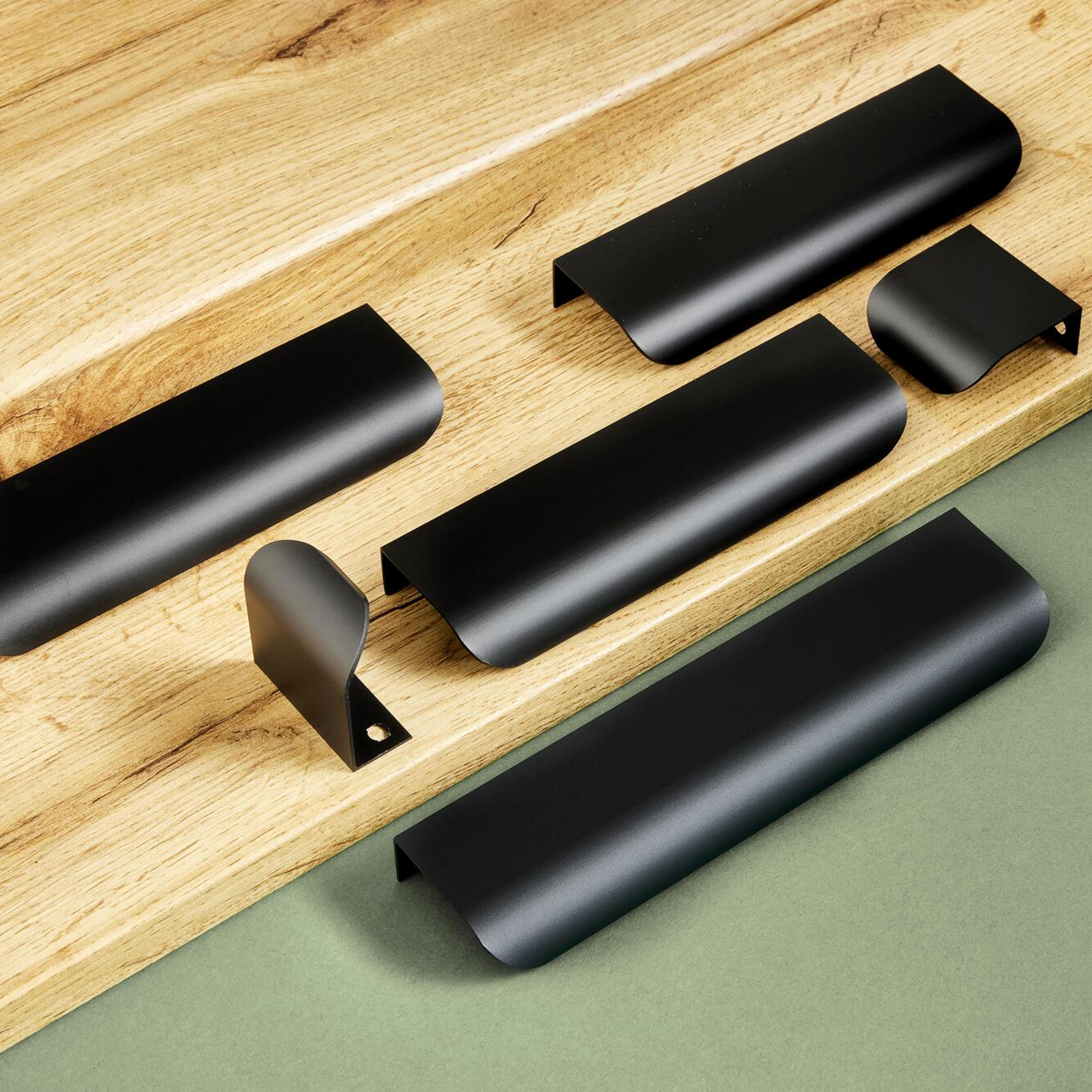 Puxador para móvel asa alumínio preto 96 mm Inspire Oslo - 7