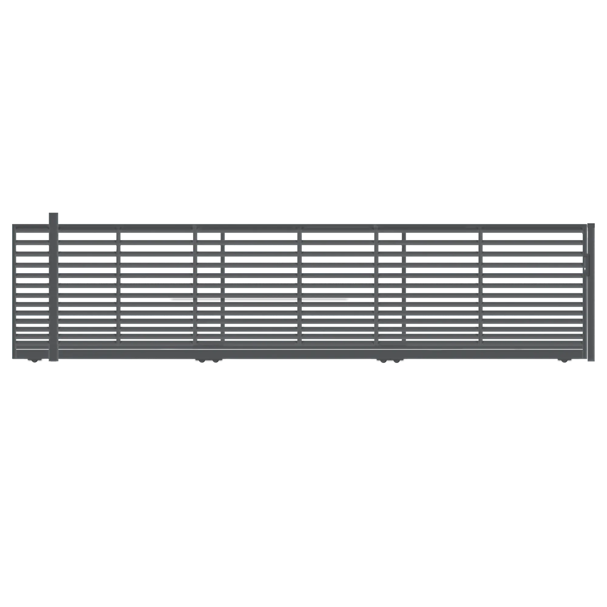 Brama przesuwna teleskopowa Bali II 6x1,5 m lewa automat Polbram