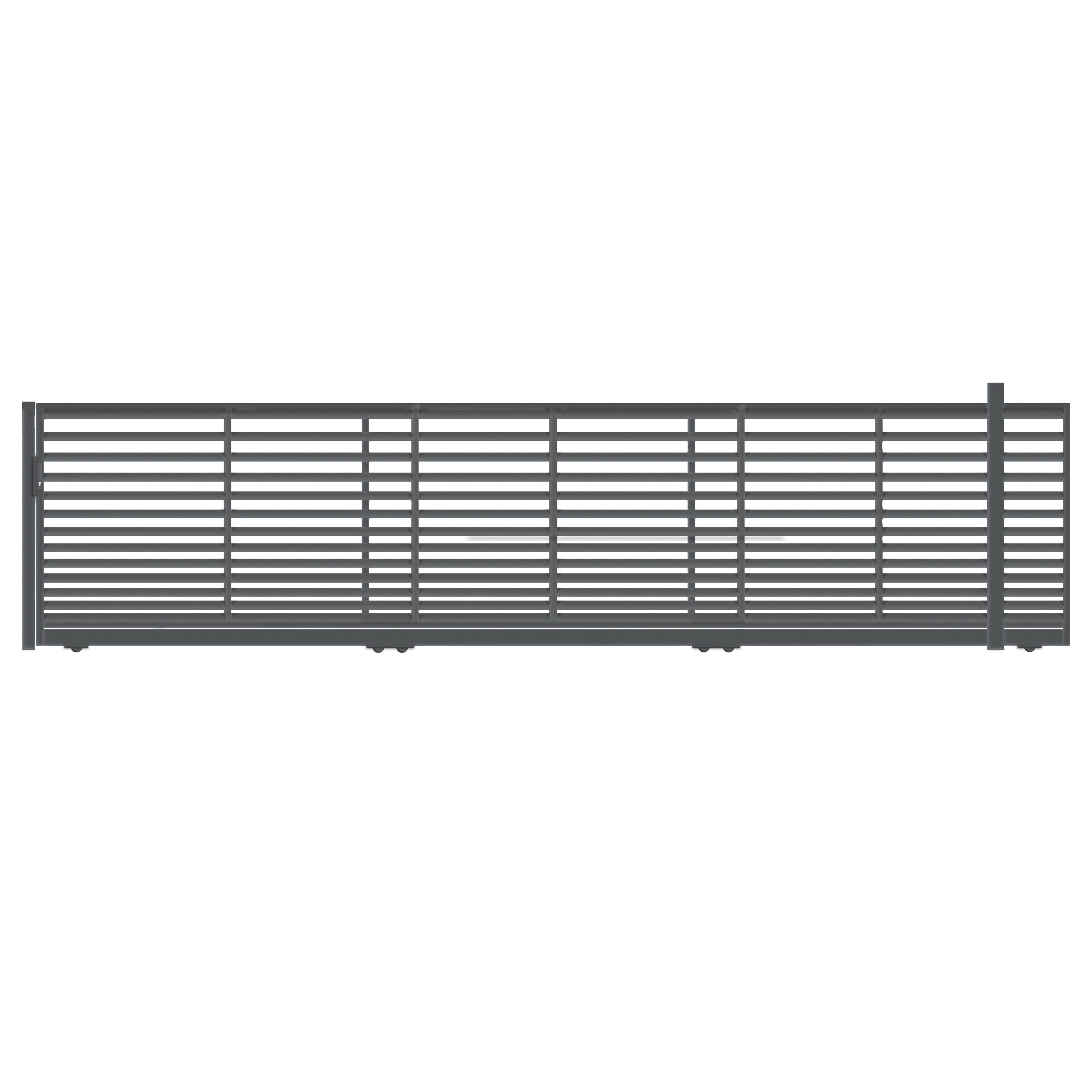 Brama przesuwna Bali II 6x1,5 m prawa automat Polbram