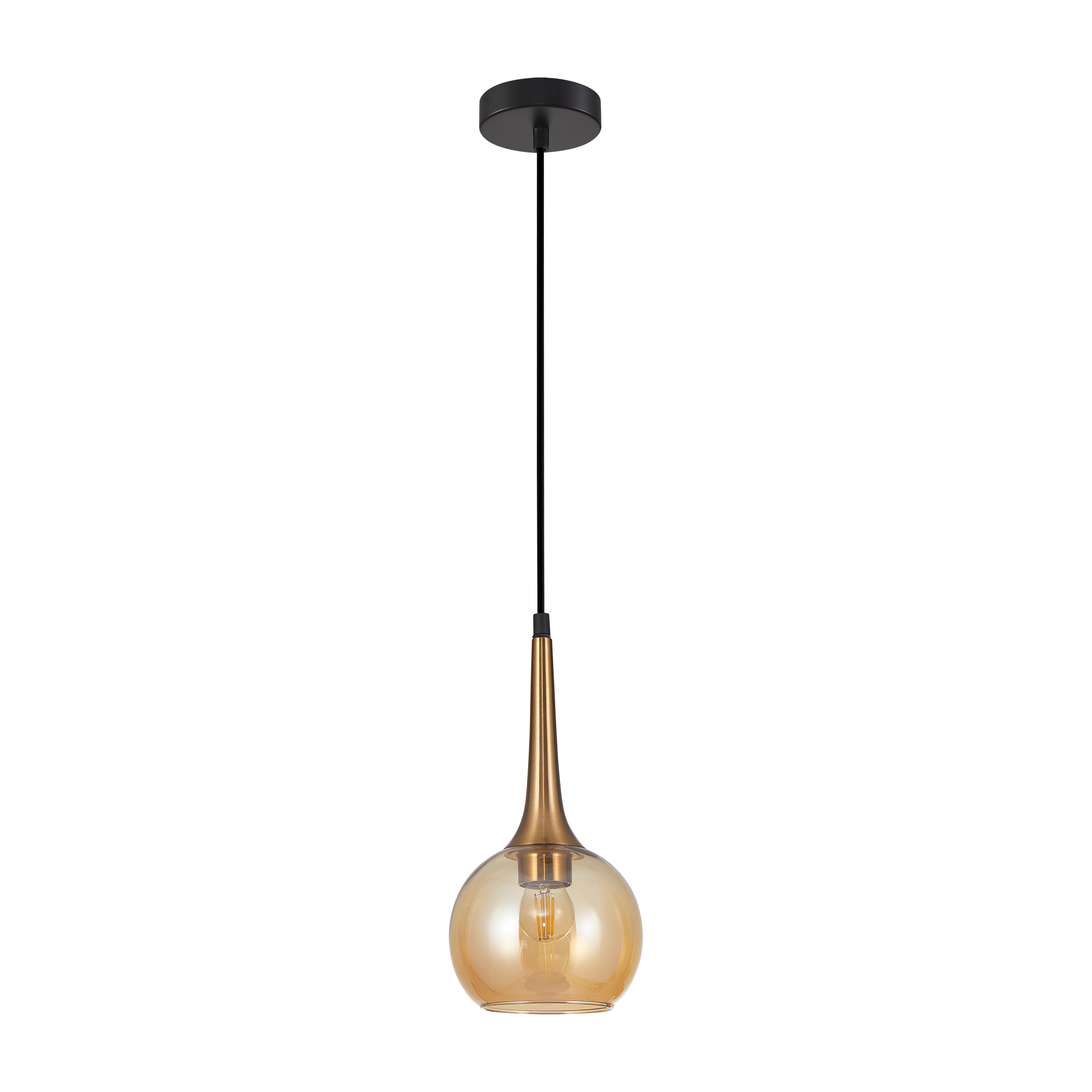 Lampa wisząca Favera złota E27 Italux