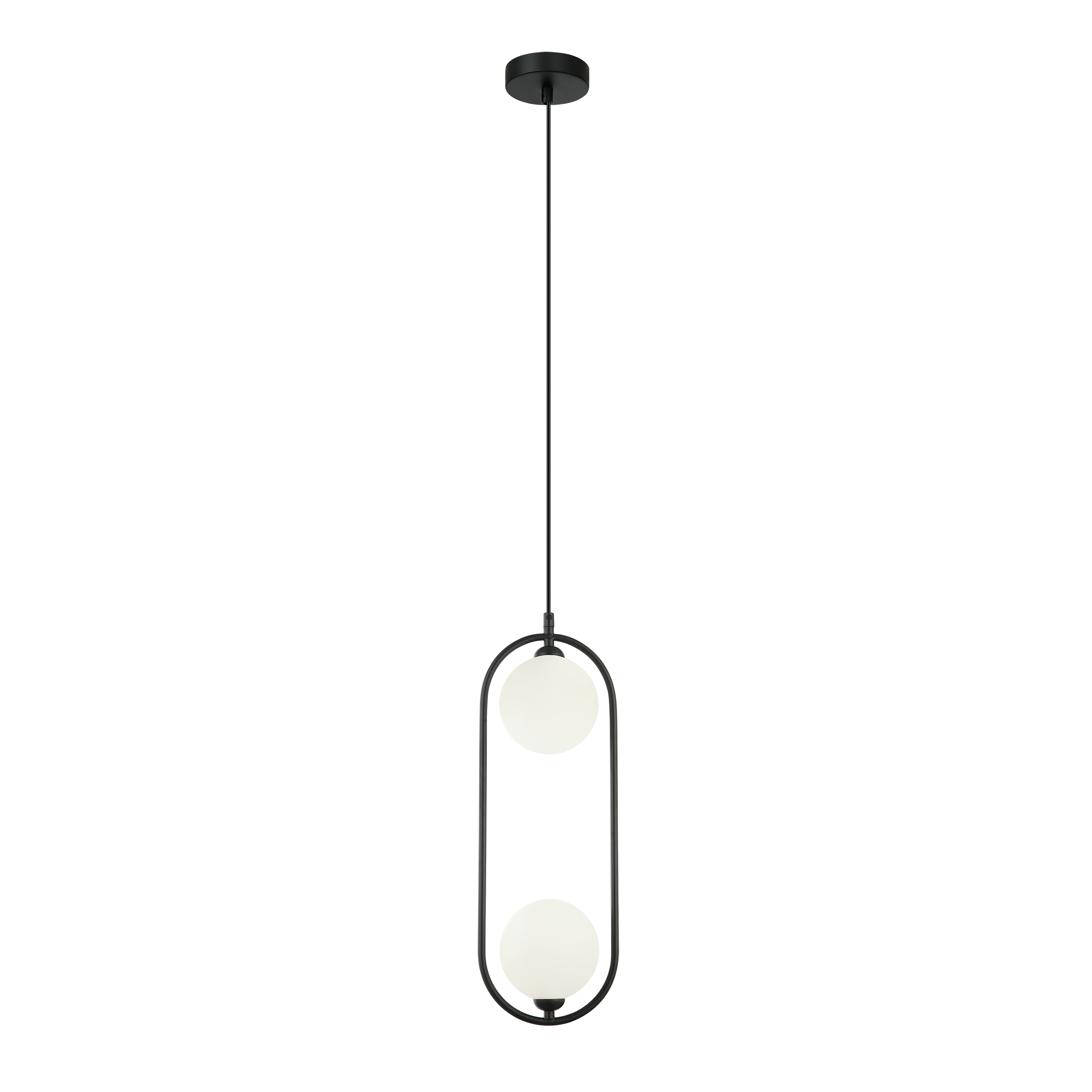 Lampa wisząca Lupus czarna 2 x G9 Italux