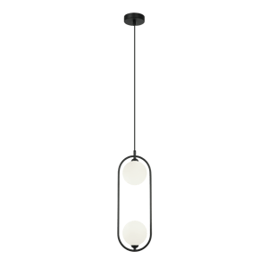 Lampa wisząca Lupus czarna G9 Italux - Leroy Merlin