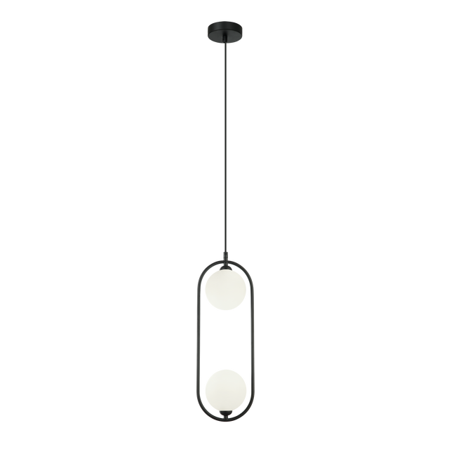 Lampa wisząca Lupus czarna 2 x G9 Italux