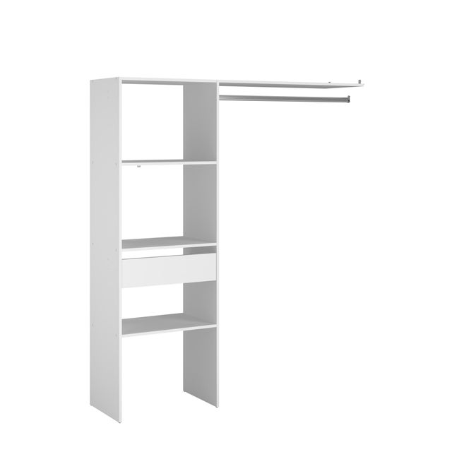 Kit placard combi Box D, Colonne de Larg.60 cm + tiroir