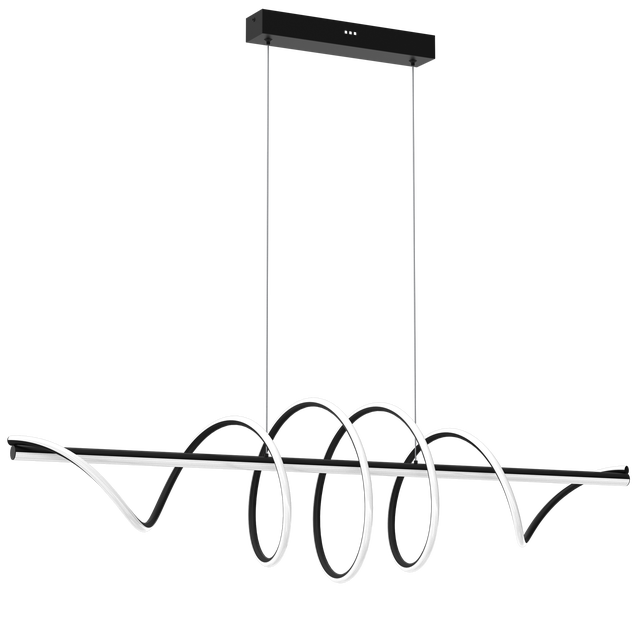 Lampa wisząca Twist czarna LED Milagro