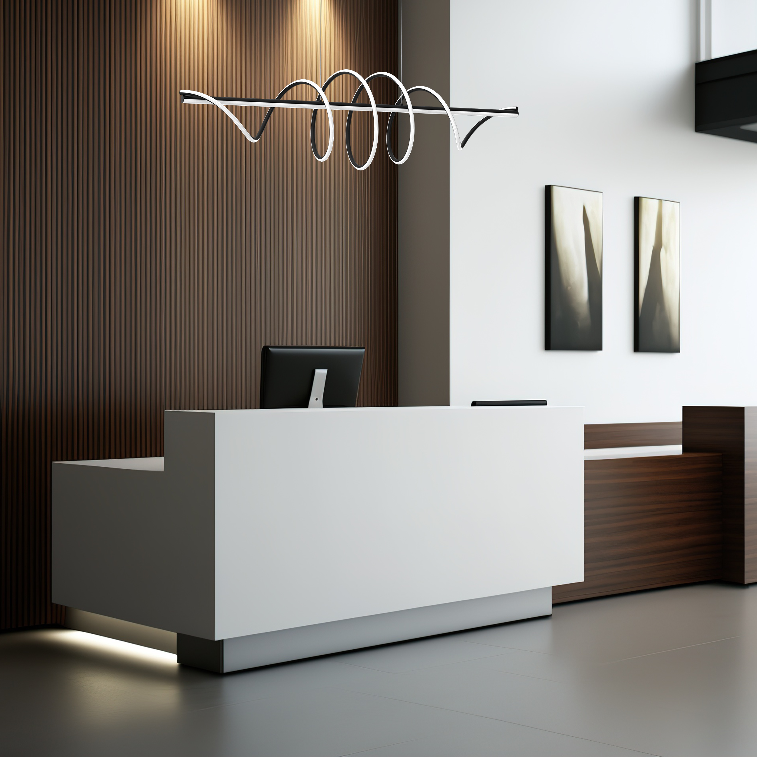 Lampa wisząca Twist czarna LED Milagro - 4