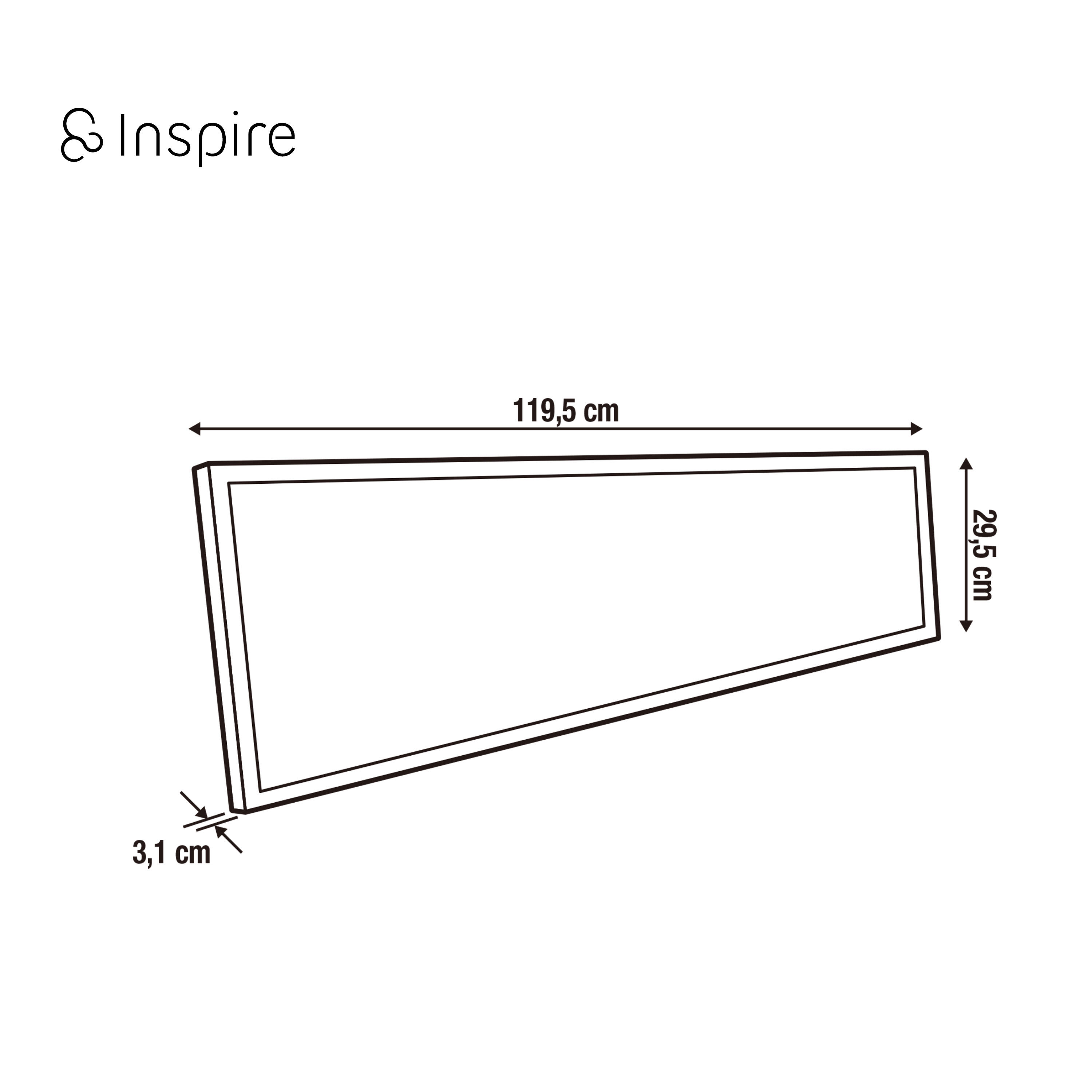 Pannello LED smart Enki bianco 29.5x120 cm  con 3 temperature di colore 5400 LUMEN, INSPIRE - 4