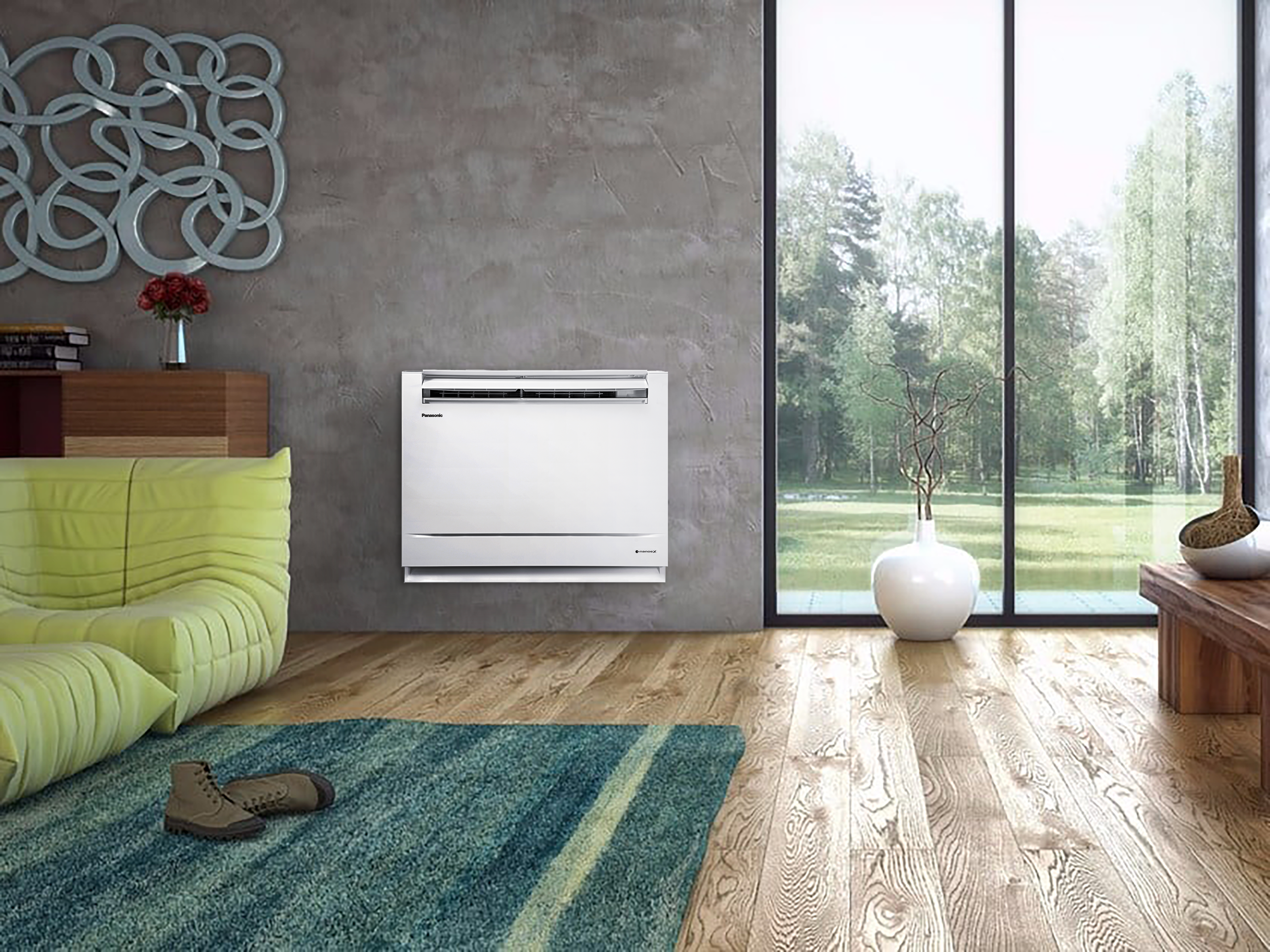 Condizionatore a muro monosplit PANASONIC PAVIMENTO 12000 BTU classe raffreddamento A++, bianco - 2