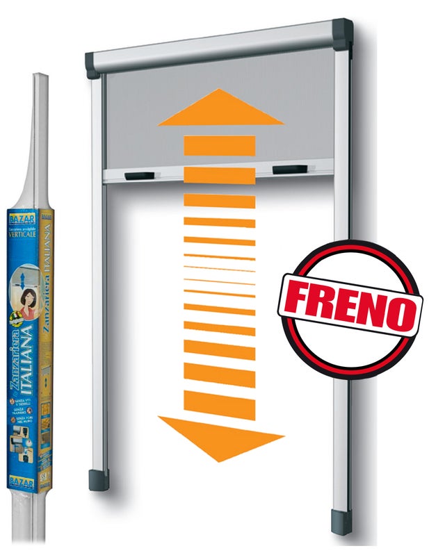 Zanzariera avvolgibile MEDAL Bazar per portafinestra L 140 x H 250 cm bianco riducibile