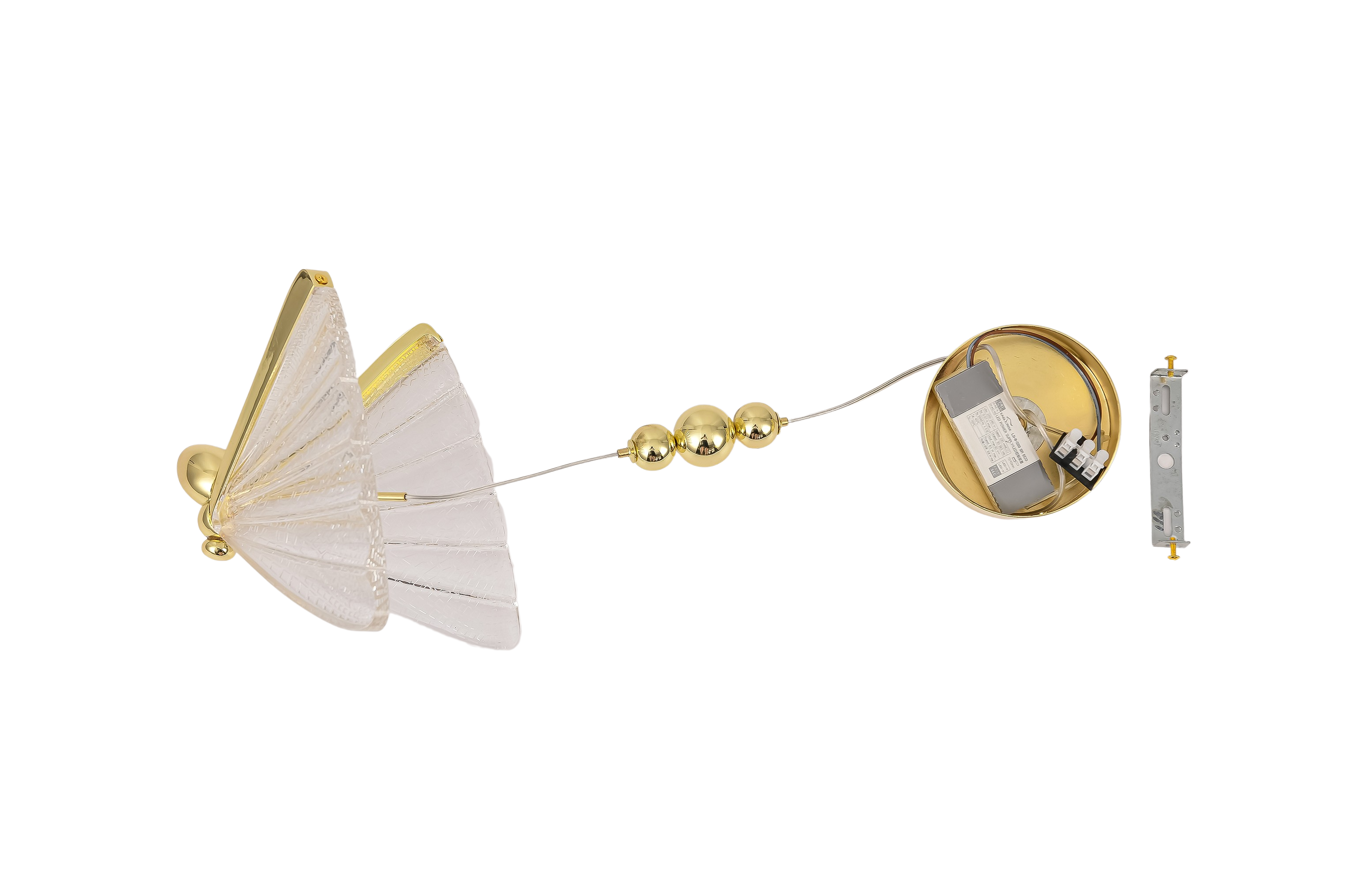 Lampa wisząca Mariposa złota kryształ LED Light Prestige - 3