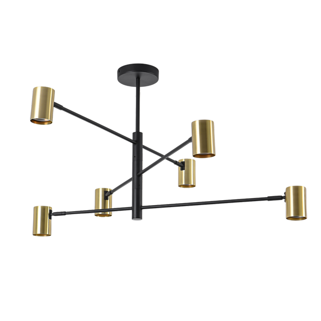 Lampa wisząca Snow złota 6 x GU10 Light Prestige