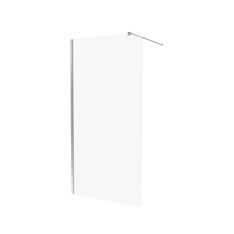 Kabina Walk-in Swing 100x200 transparentna profil chromowany Wellneo