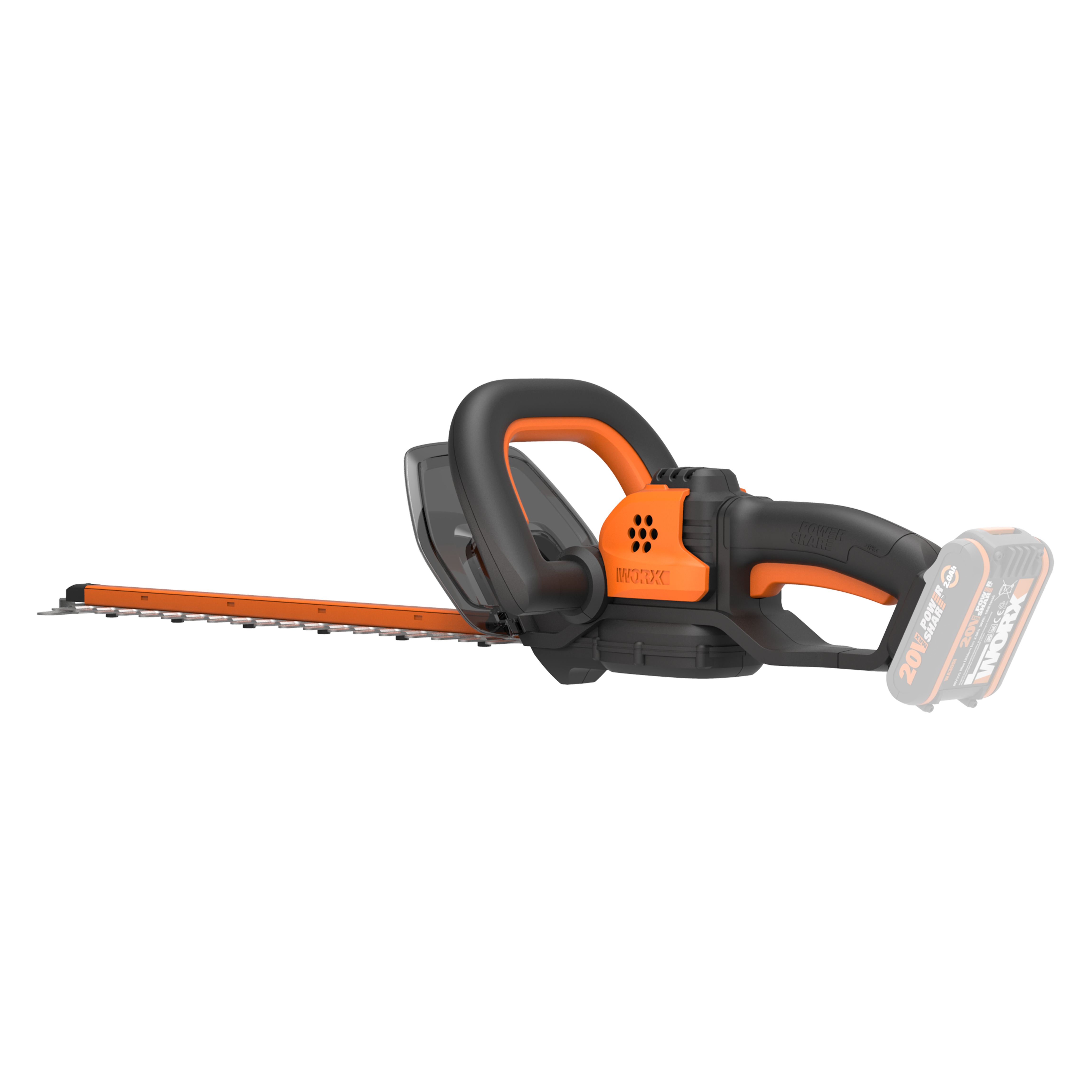 Nożyce akumulatorowe do żywopłotu 45cm Worx Solo WG261E.9 - 4