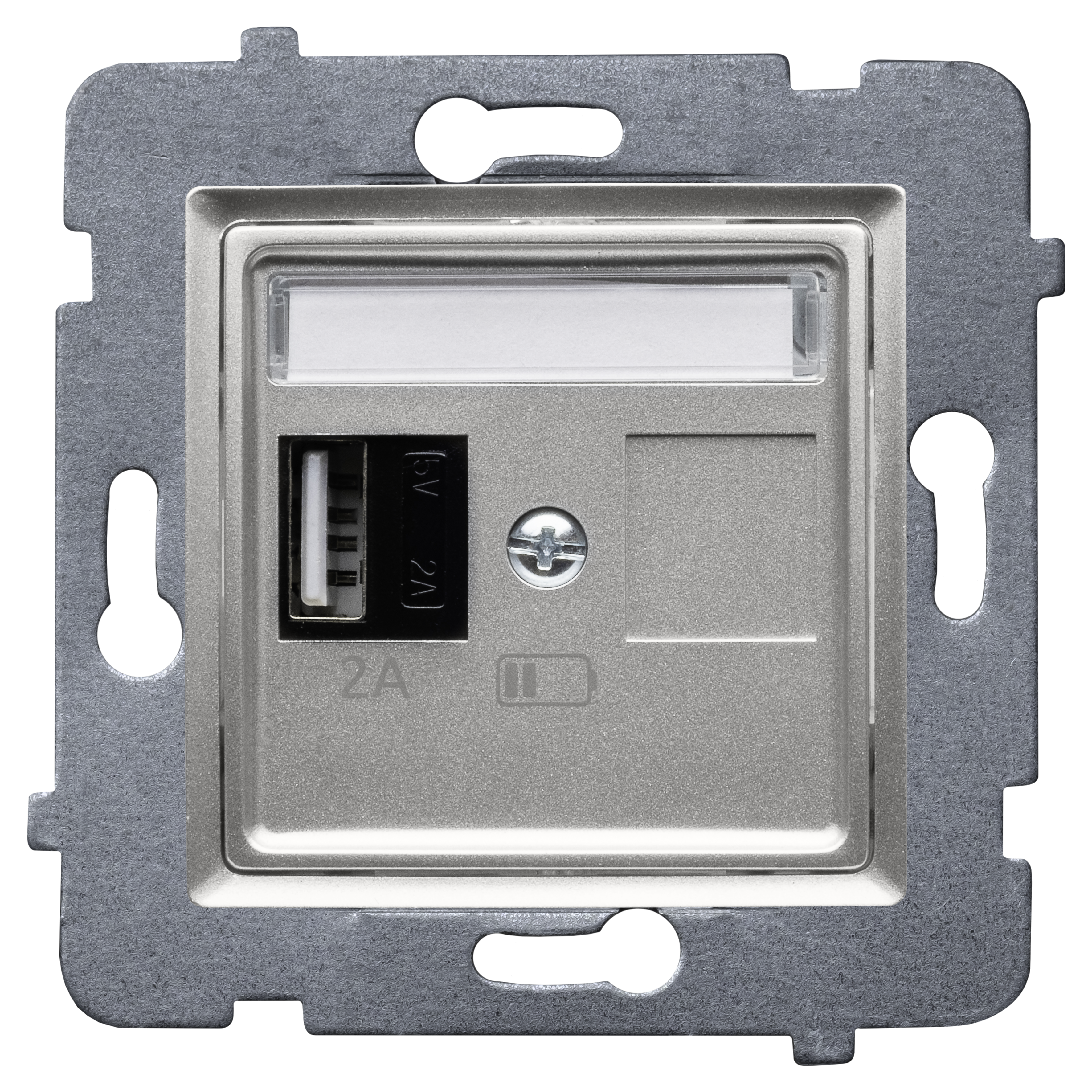Gniazdo USB-A Rosa Srebrny POLMARK
