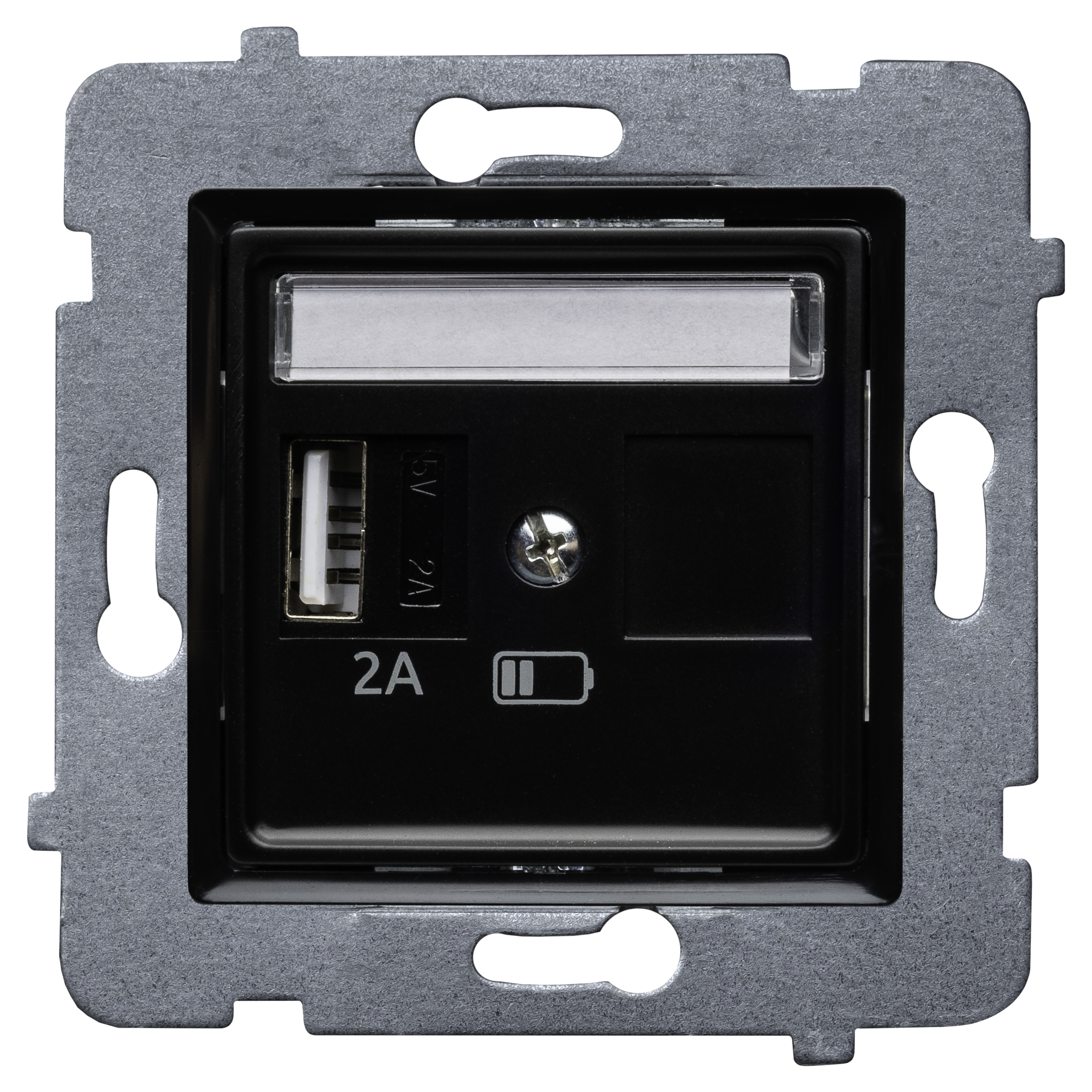 Gniazdo USB-A Rosa Czarny mat POLMARK