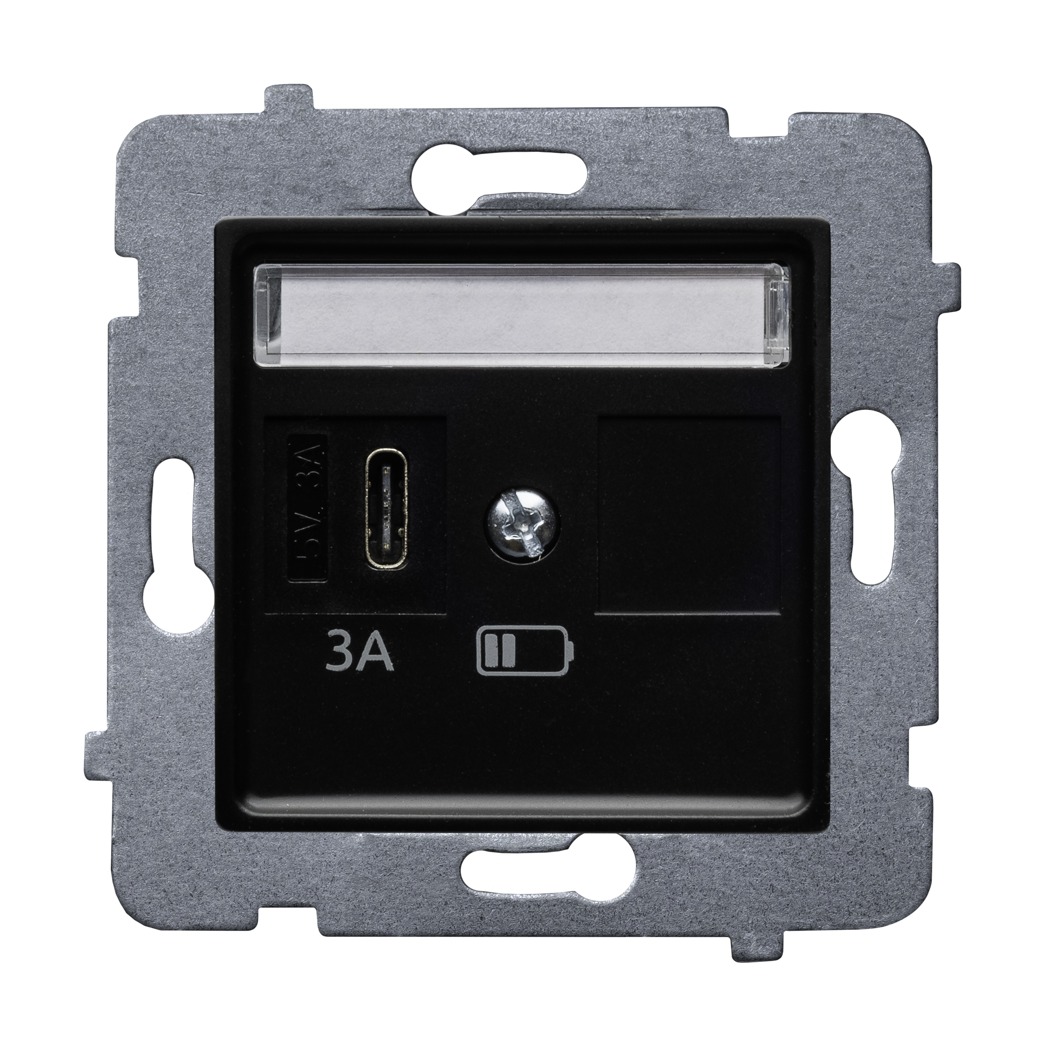 Gniazdo USB-C Laura Czarny mat POLMARK