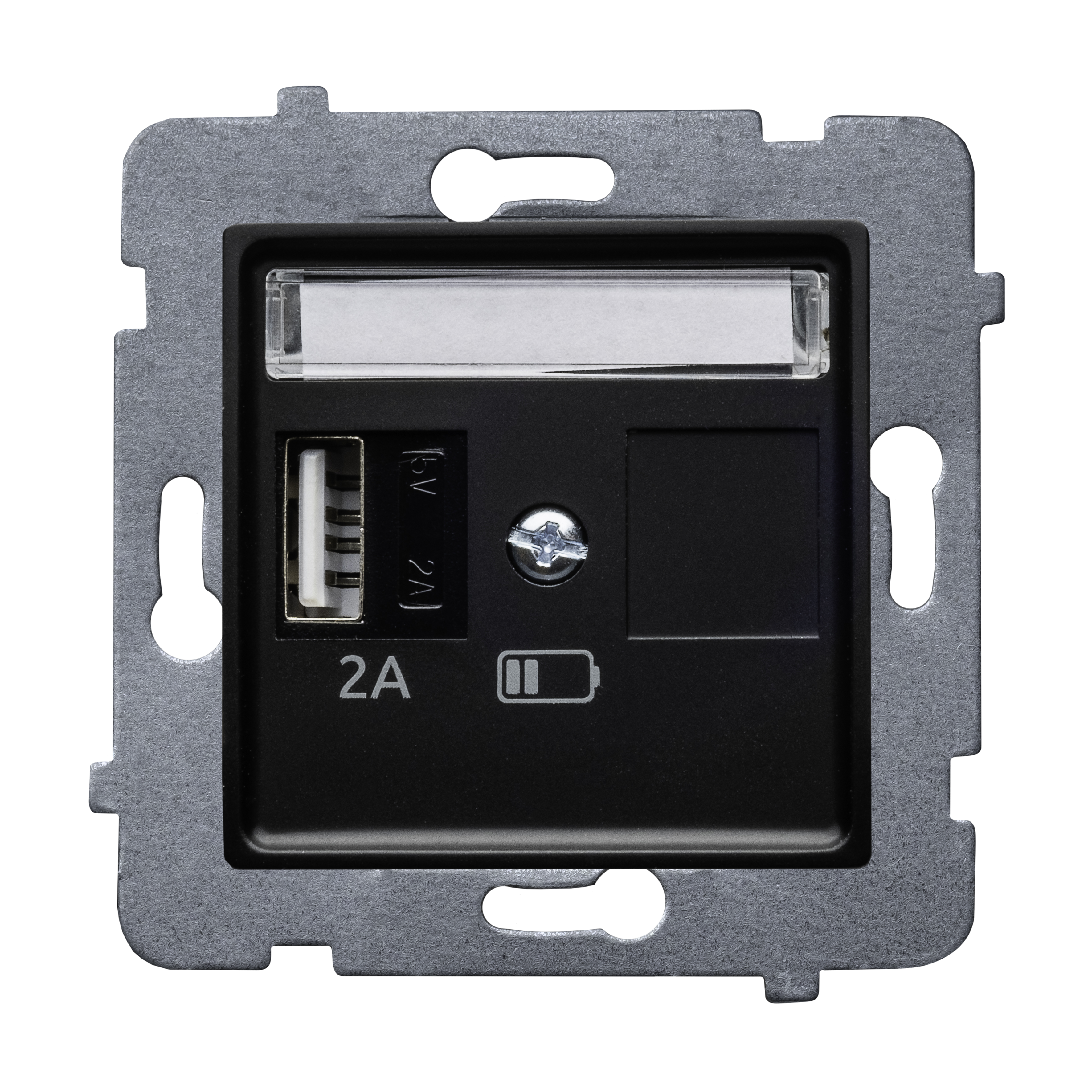 Gniazdo USB-A Laura Czarny mat POLMARK
