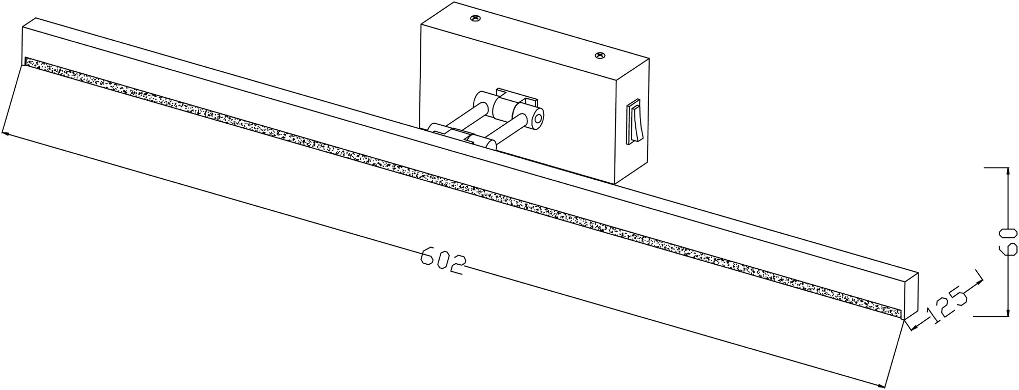 Kinkiet galeryjka Lester czarny LED Reality - 2