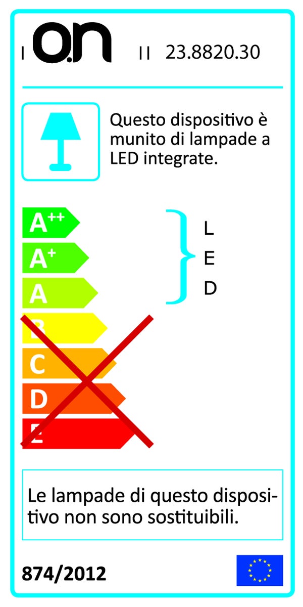 Applique LED moderno da esterno Flat doppia luce bianco IP54, luce bianco naturale 980 lumen, - 6