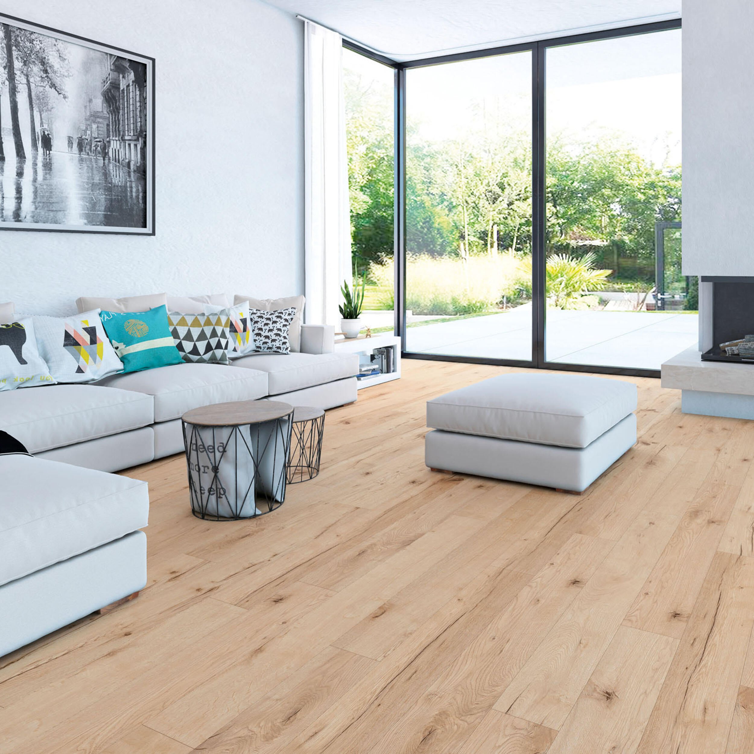 Panele podłogowe laminowane wodoodporne AC5 8 mm Artens Dąb Dayton 2 naturalne drewno - 3