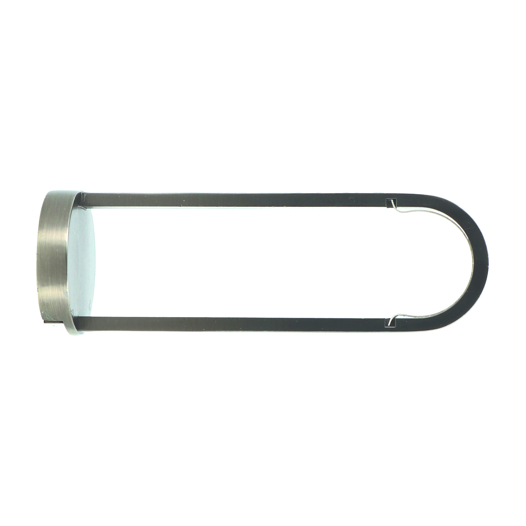 Soporte mosquetón 100 mm easyfix cromo mate 28 mm