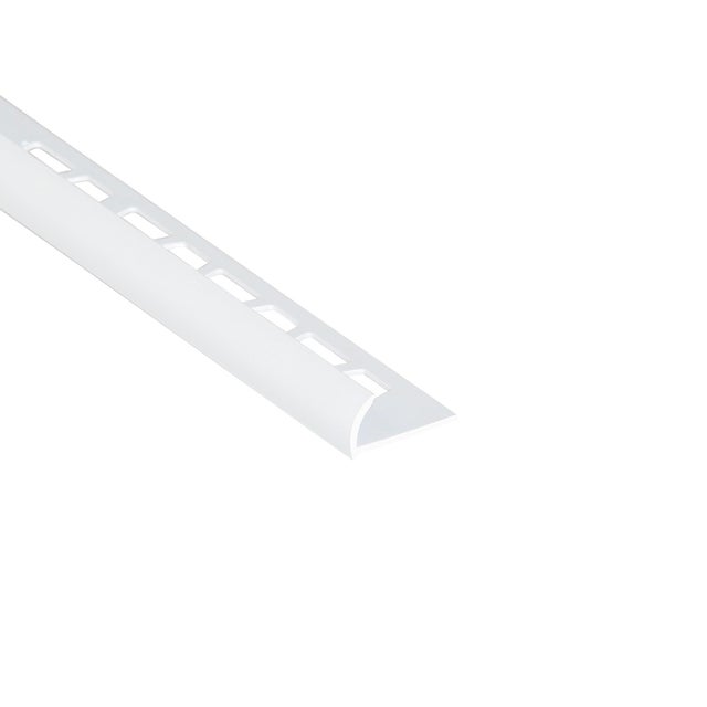 Quart-de-rond mur blanc mat pvc L.250 cm x Ep.10 mm