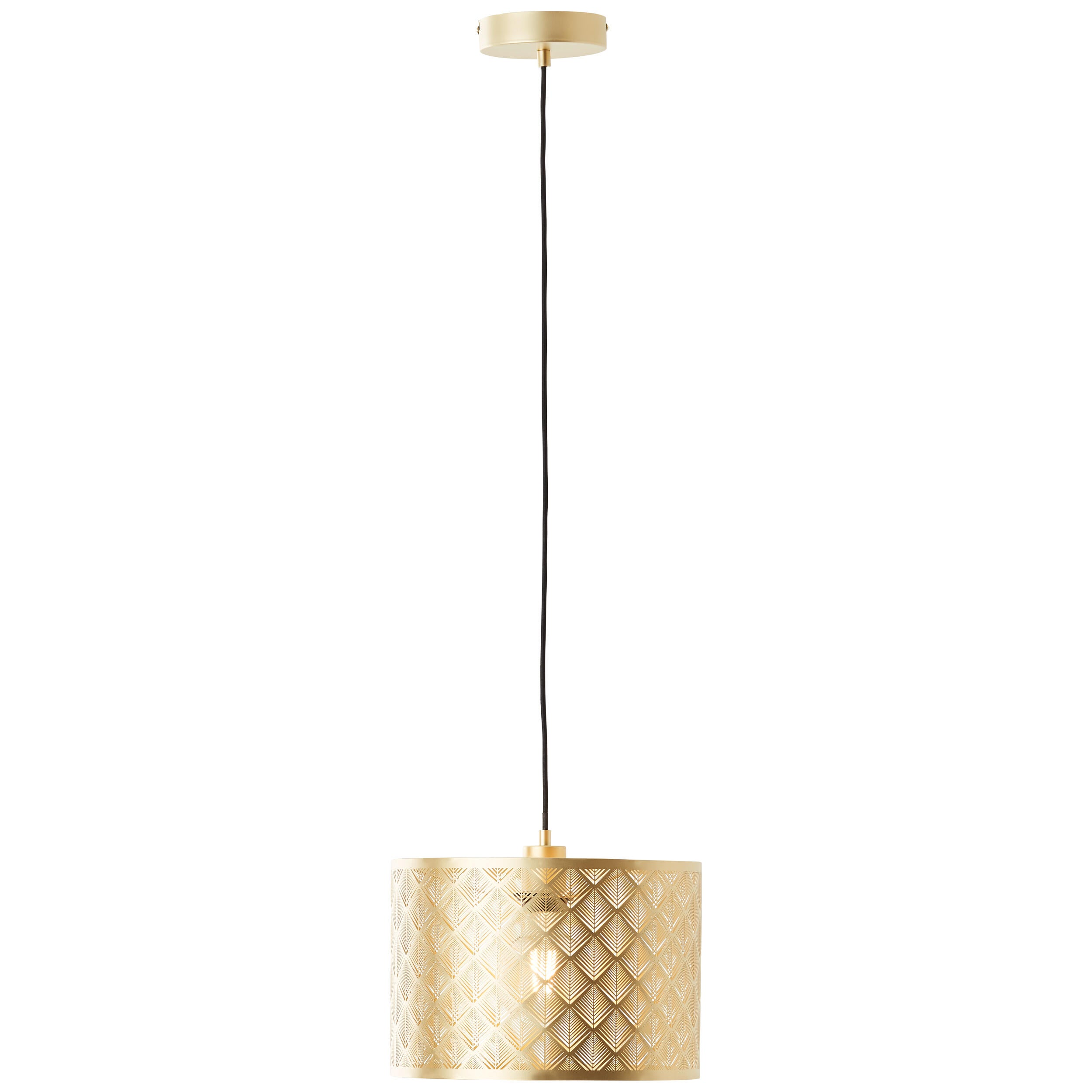 Candeeiro de teto suspenso E27 1 luz D30 cm metal/vidro Inspire Glati - 2