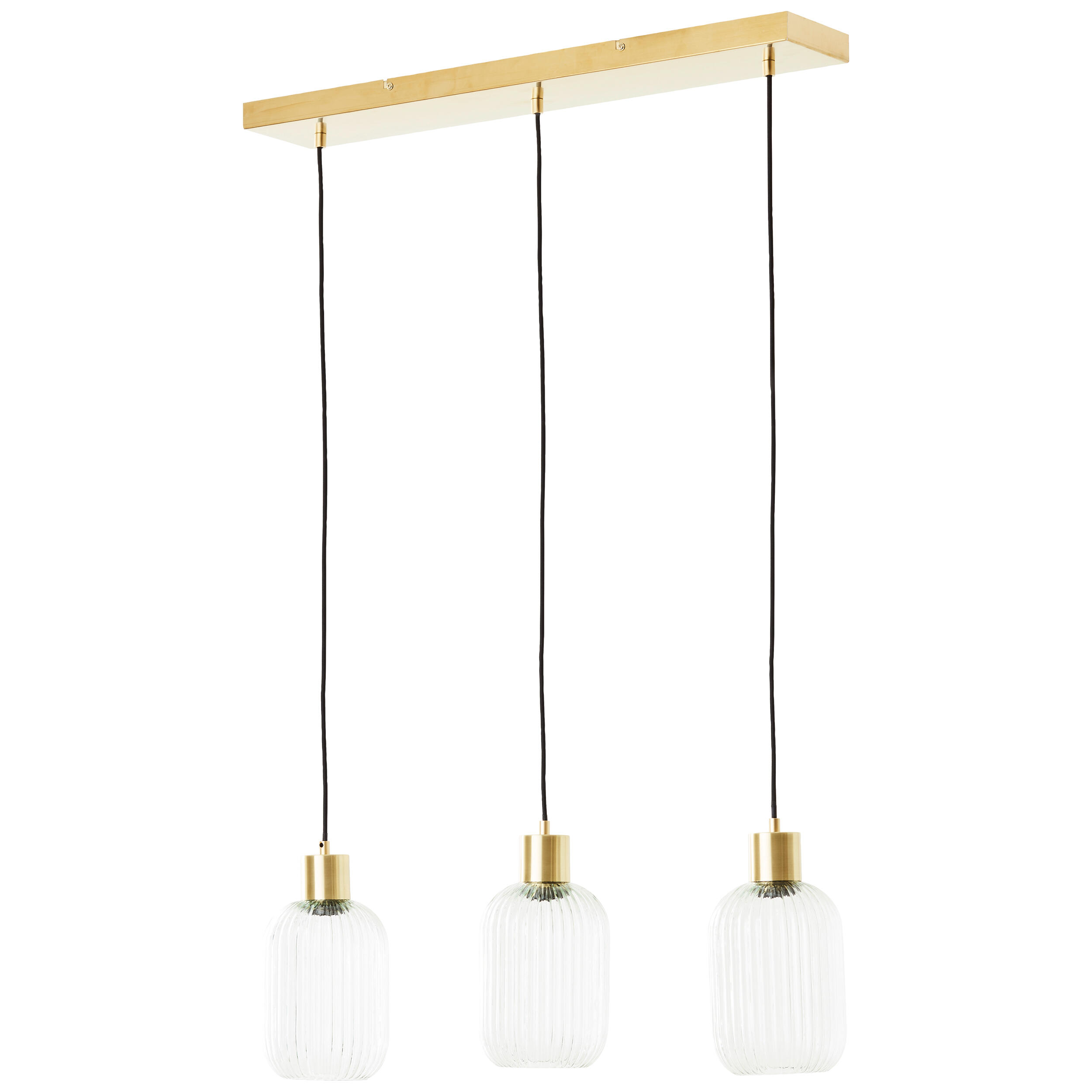 Candeeiro de teto suspenso DIPSY 3 luzes E27 72cm vidro inspire - 27