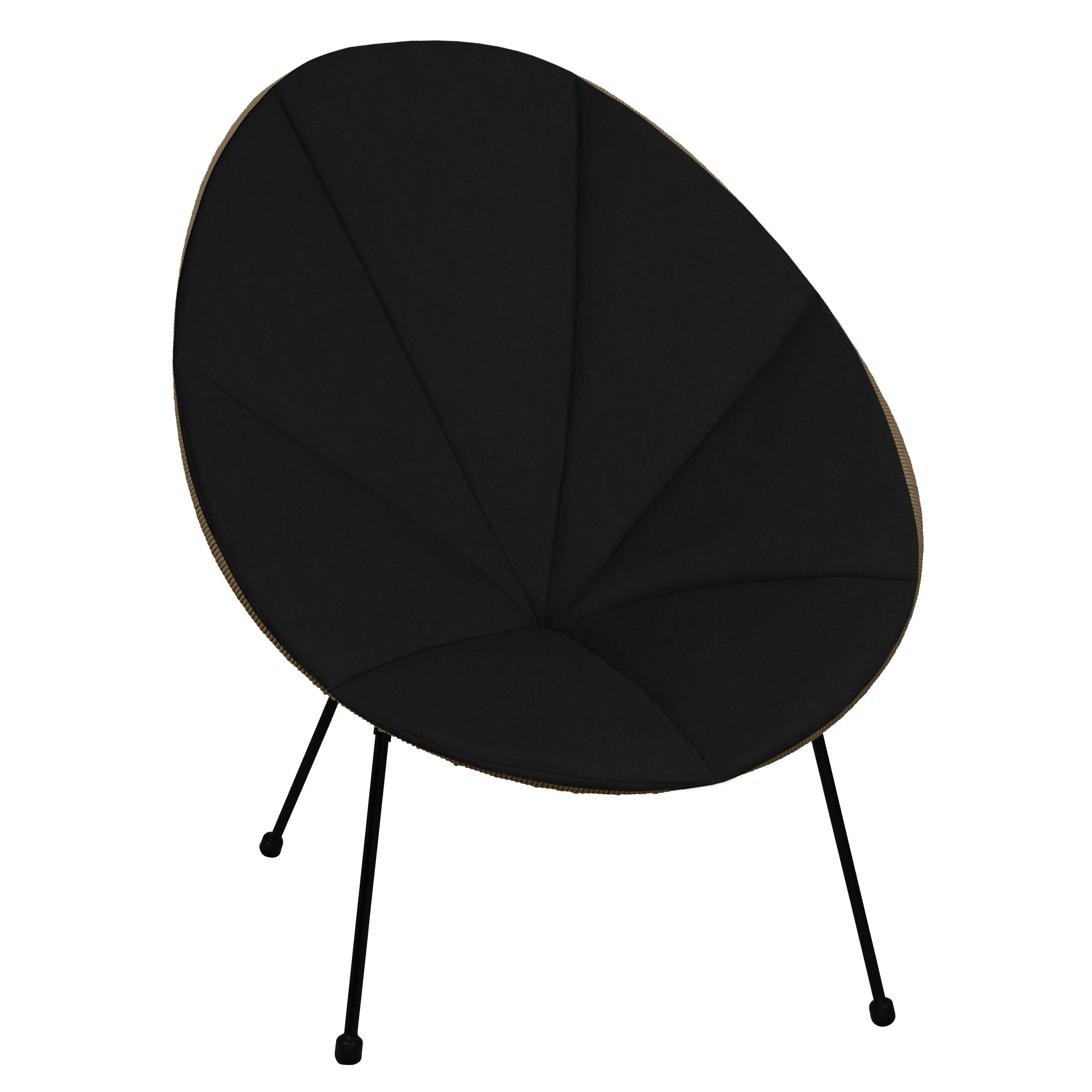 Poduszka na krzesło Acapulco 67x80x40cm czarna - 2