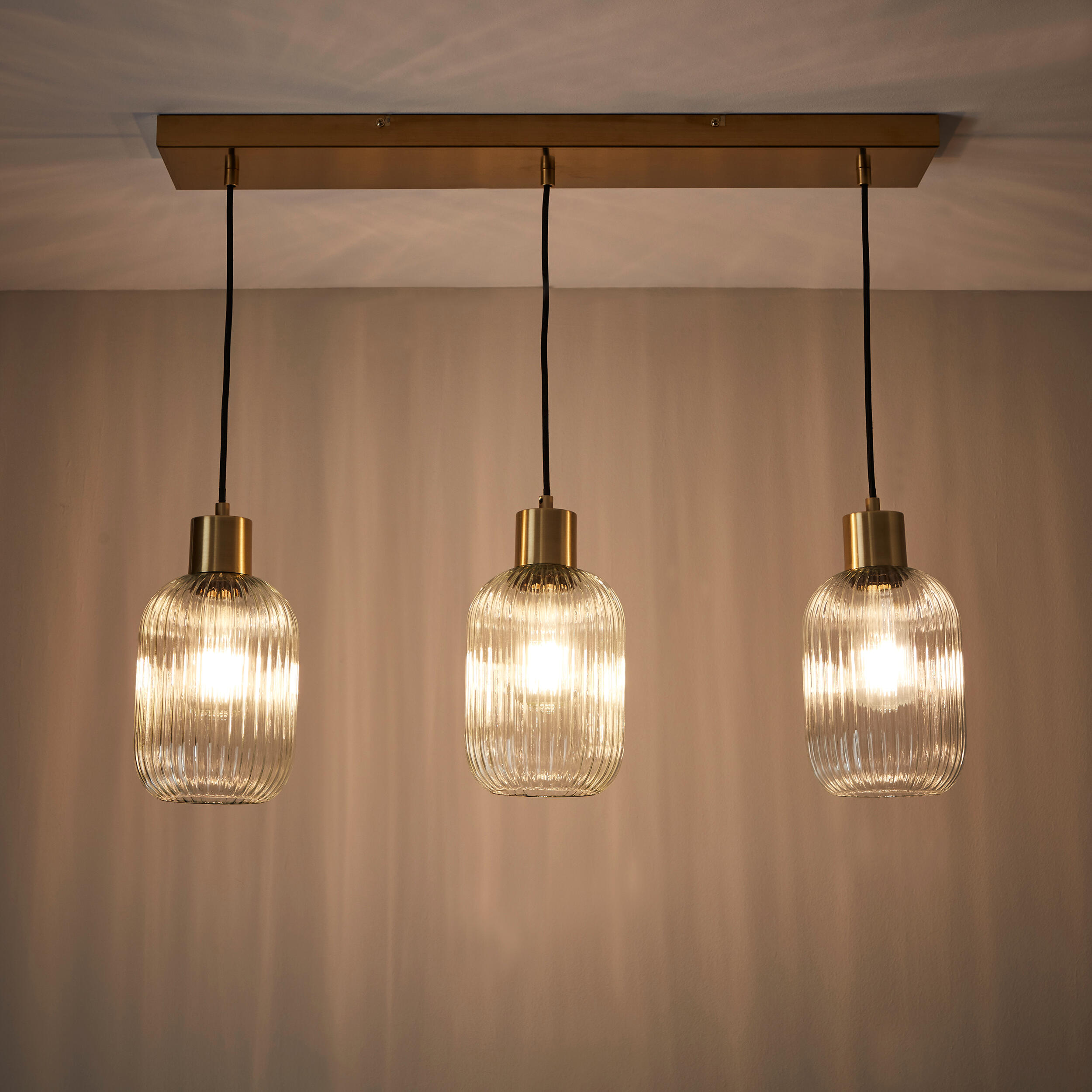 Candeeiro de teto suspenso DIPSY 3 luzes E27 72cm vidro inspire - 22