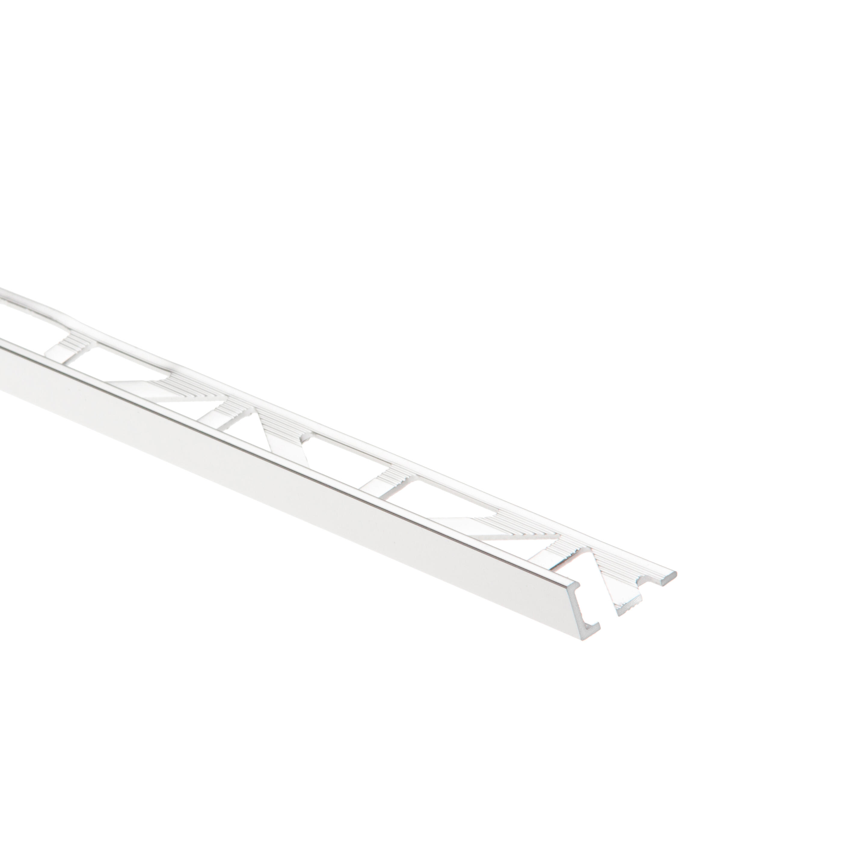 Equerre de finition carrelage mur et sol gris brillant aluminium L.250cmxEp.12mm - 4