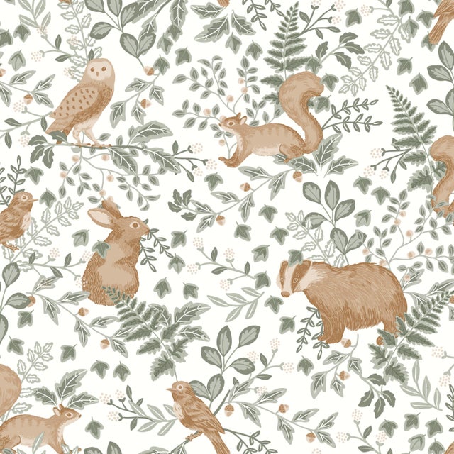 Papier peint intissé Autour du monde se faufiler vert