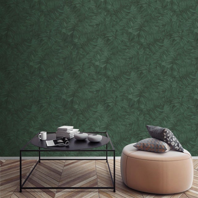 Papier peint intissé Vanavara vert