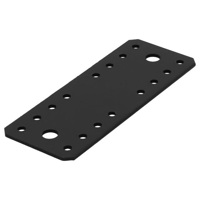 Patte d'assemblage en T acier zingué noire Magnodur 55x140, SUKI