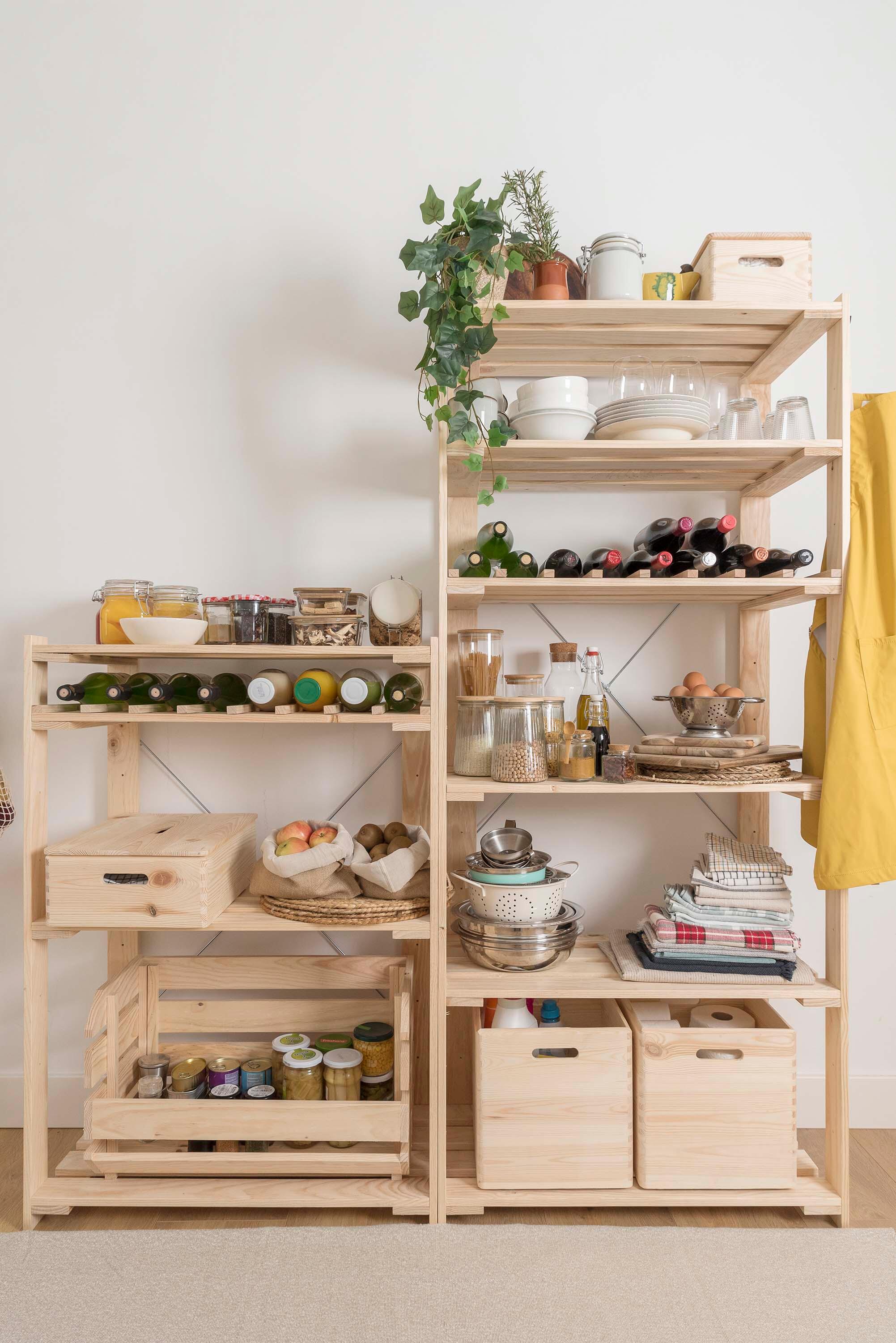 Caixa de madeira EVOLUTION EMPILHÁVEL 60X28.5X35.5CM - 3