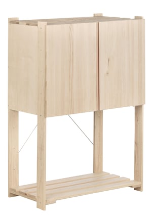 Mobile Keter Linear Wood 68x39x90 Cm - Grigio/Beige, Ripiano Regolabile, Per Garage O Lavanderia - Foto 13