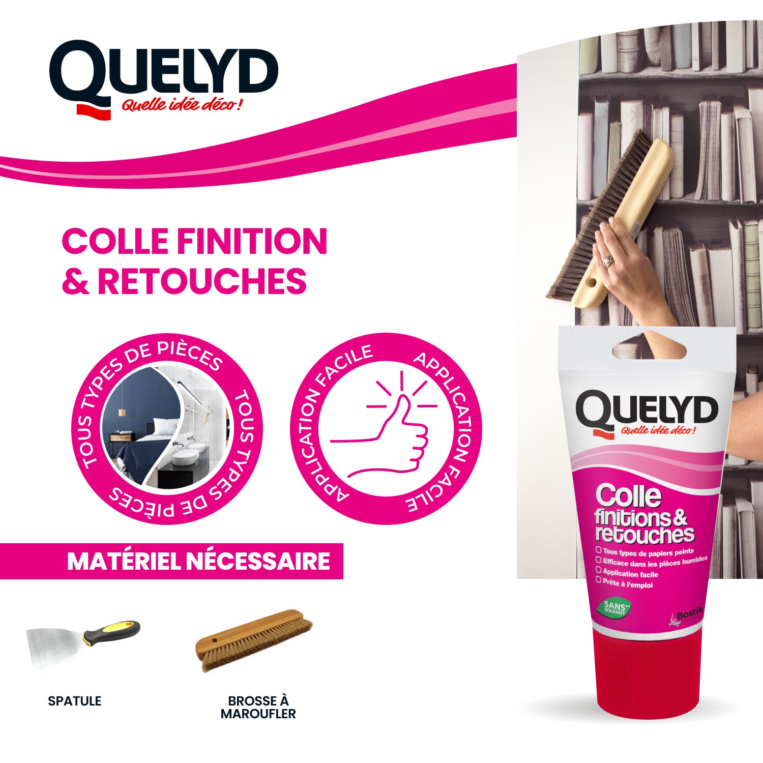 Colle de finitions et retouches QUELYD, 100g - 2