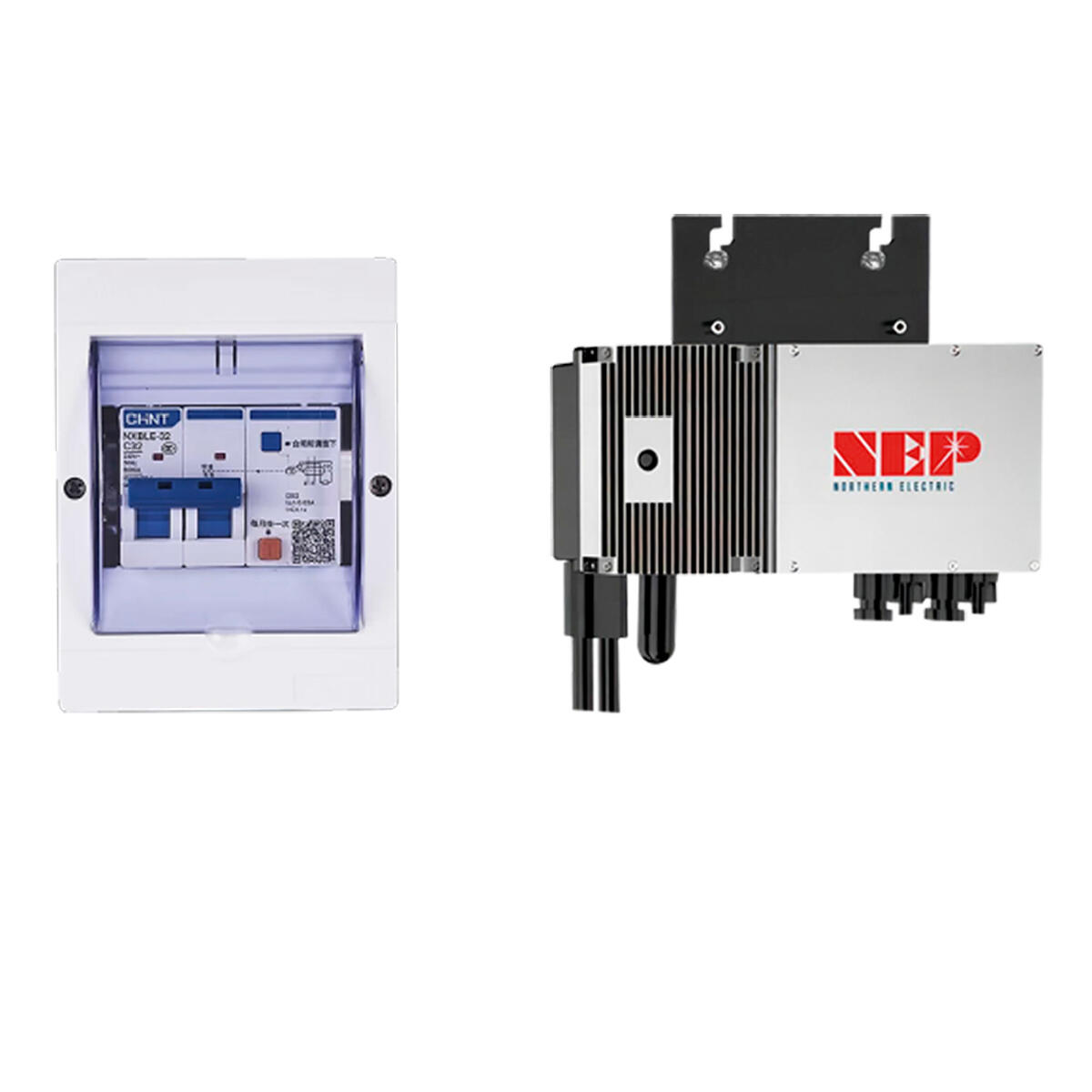 Kit pannello solare plug&play da balcone Kit Smart + inverter e staffe, 2 pannelli monocristallino - 4